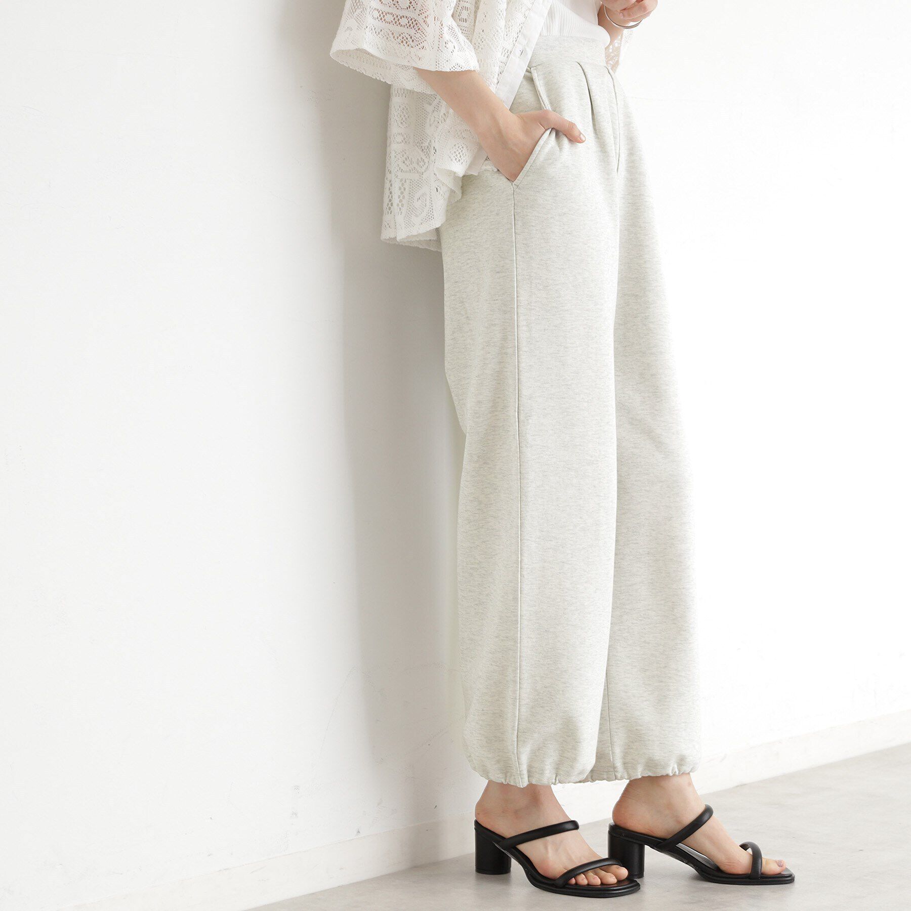 THE SHOP TK「スウェットワイドパンツ【洗える】」|その他|