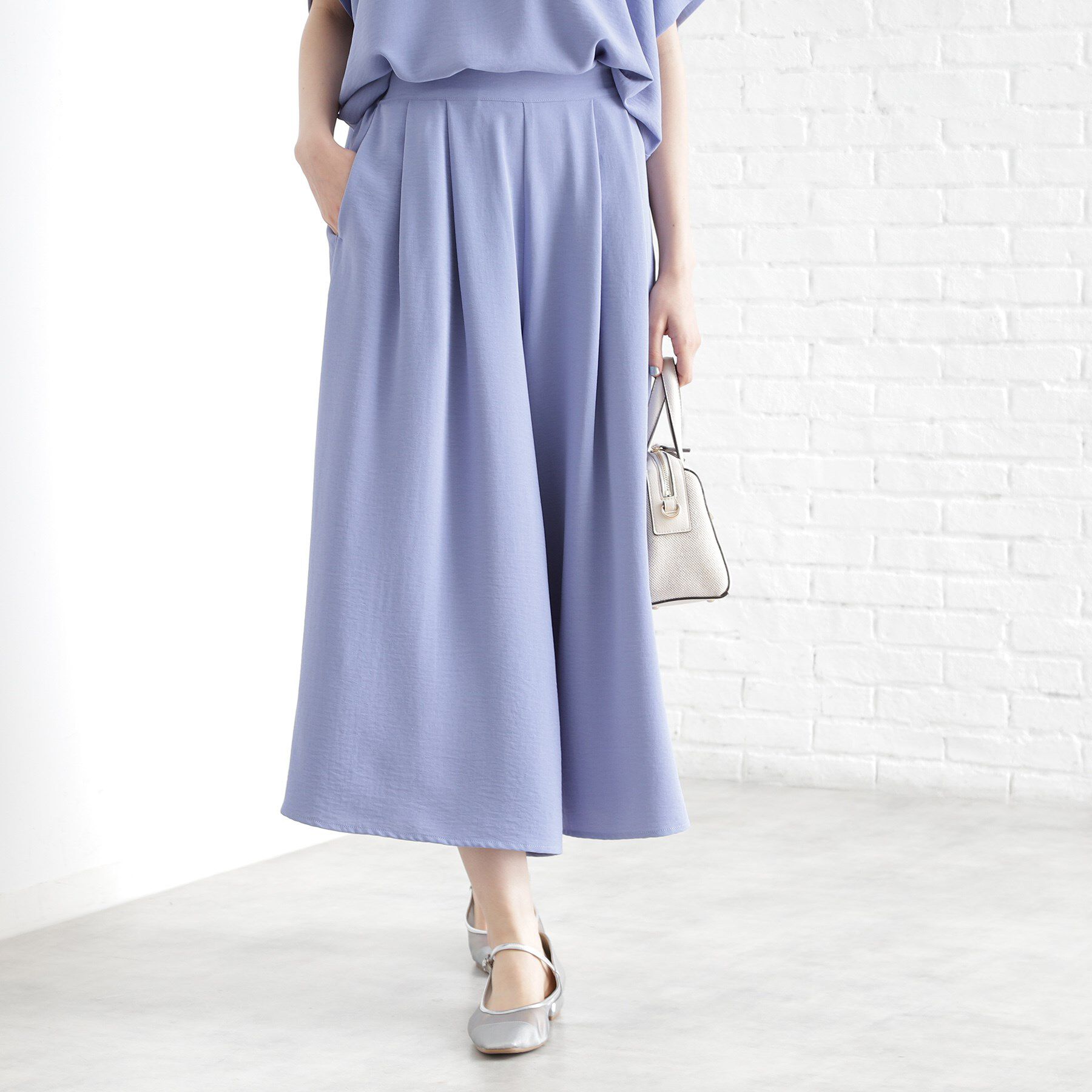 THE SHOP TK「フレアスカーチョ【防シワ／接触冷感／洗濯機OK/セットアップ可】」|その他|