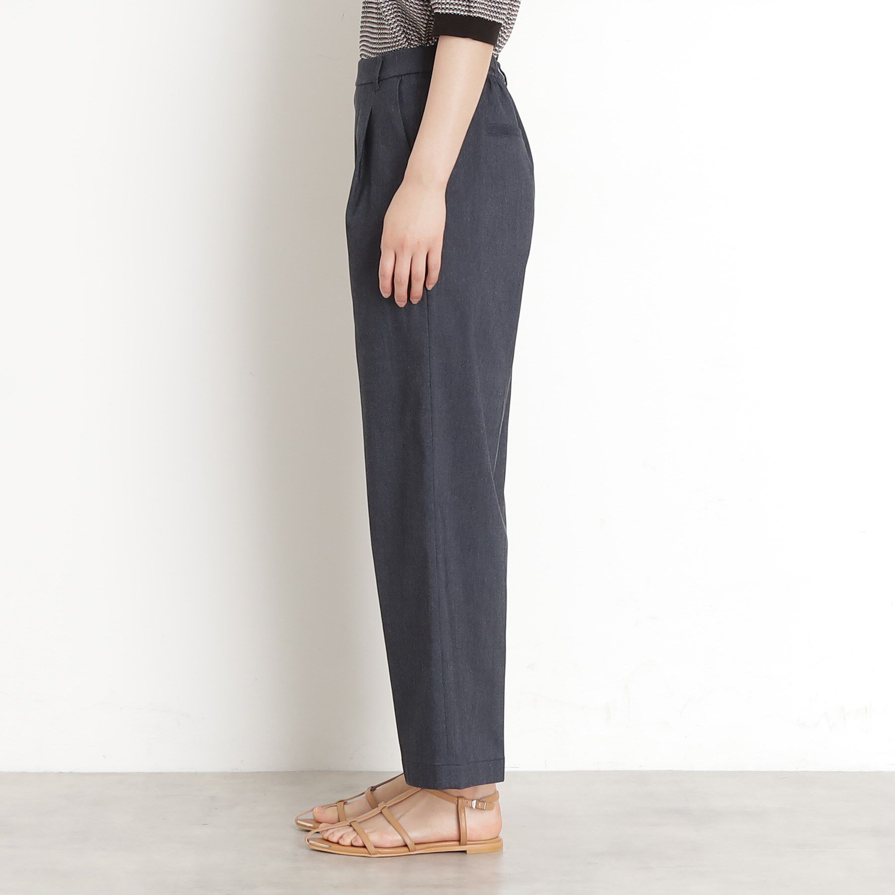 THE SHOP TK「【XS-XLサイズ/ラクに穿ける】ハイパーストレッチワイドパンツ/接触冷感/洗える」|その他|