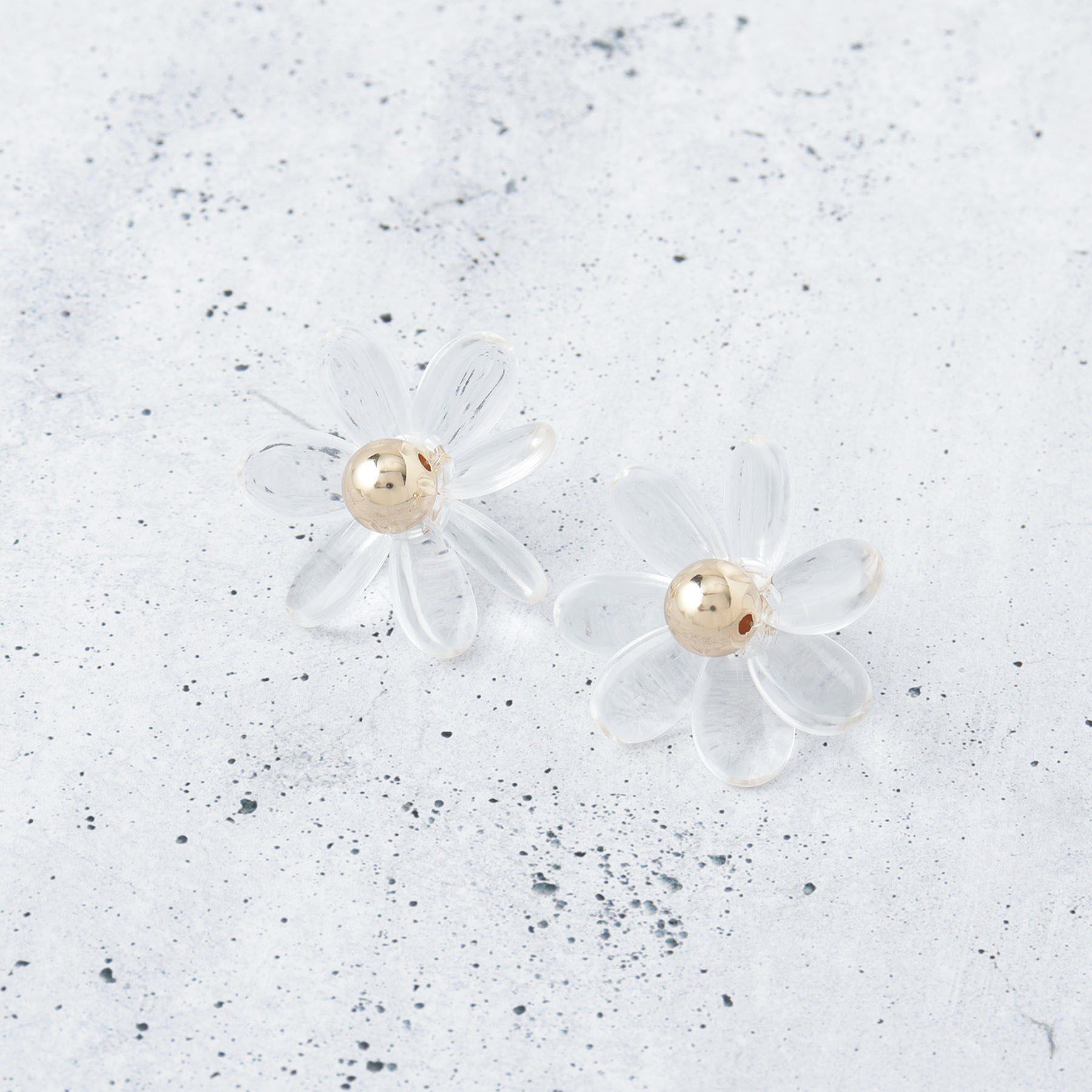 THE SHOP TK「デイジークリアピアス」|ピアス|ゴールド(007)