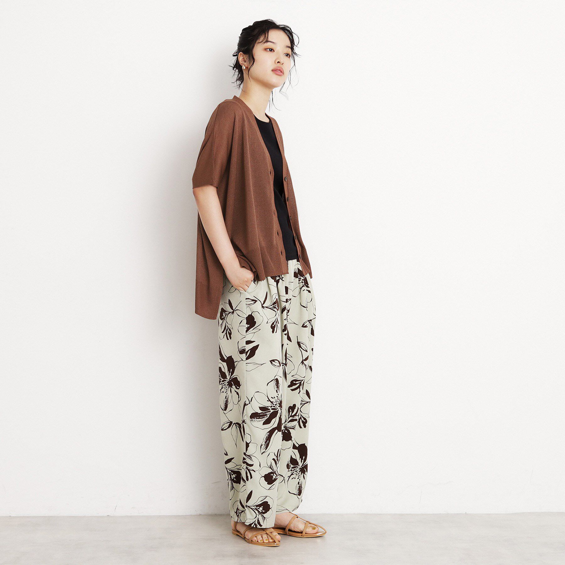 THE SHOP TK「ポンチョカーディガン【洗える/体型カバー】」|カーディガン|