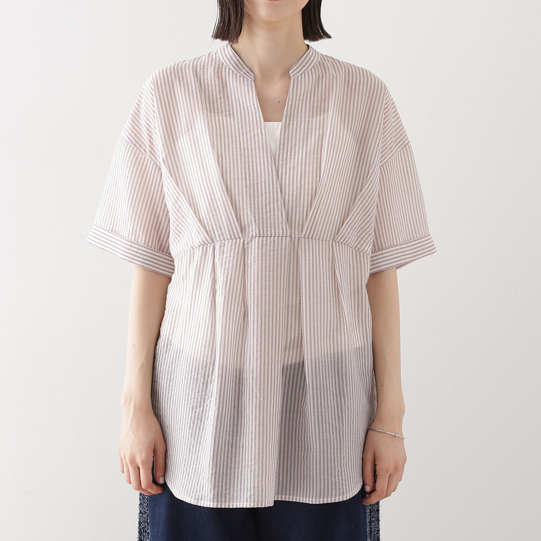 THE SHOP TK「ウエストタックチュニック【体型カバー/洗濯機OK】」|シャツ・ブラウス|