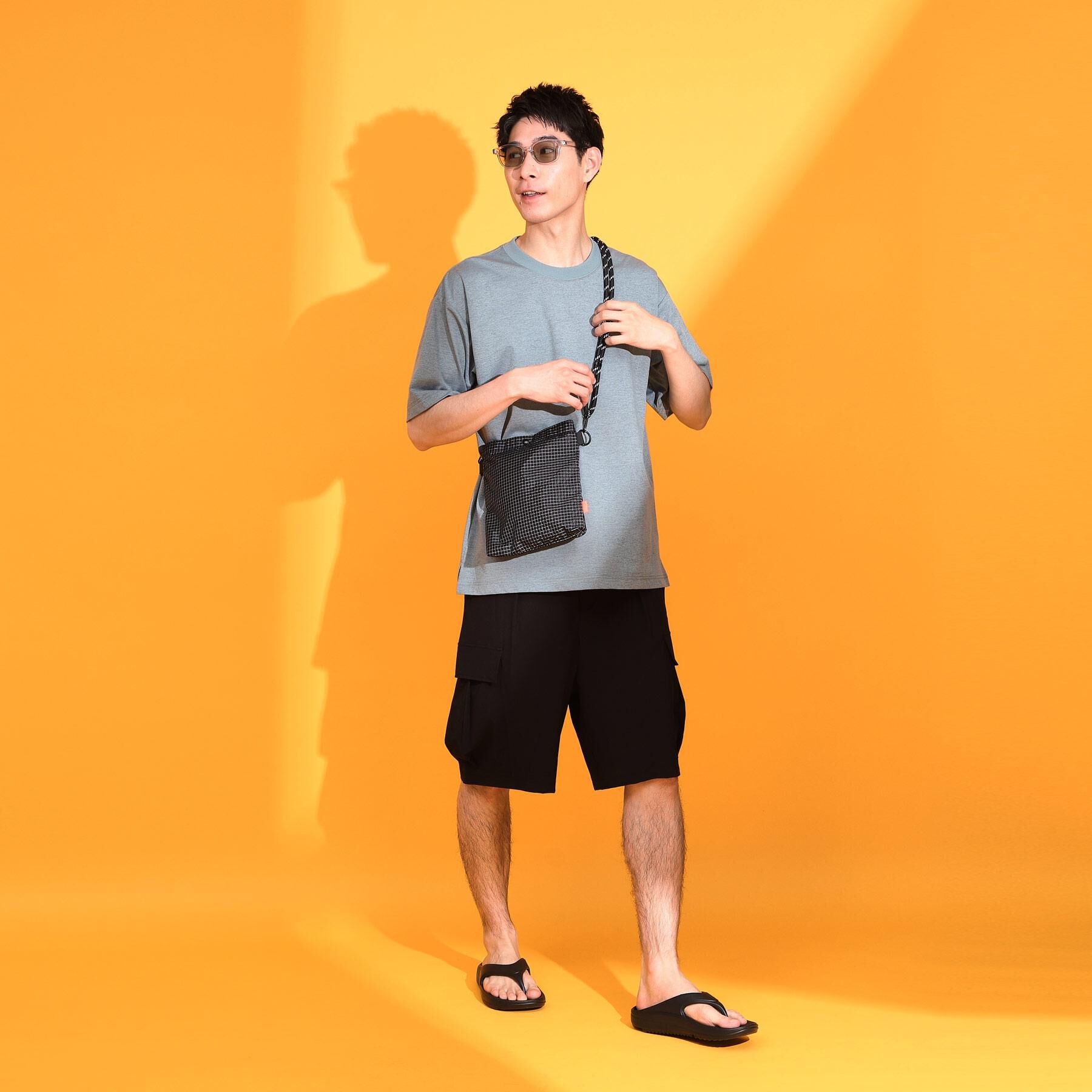 THE SHOP TK「ナイロンスクエアサコッシュ 【ユニセックス／軽量】」|ショルダー・メッセンジャー|