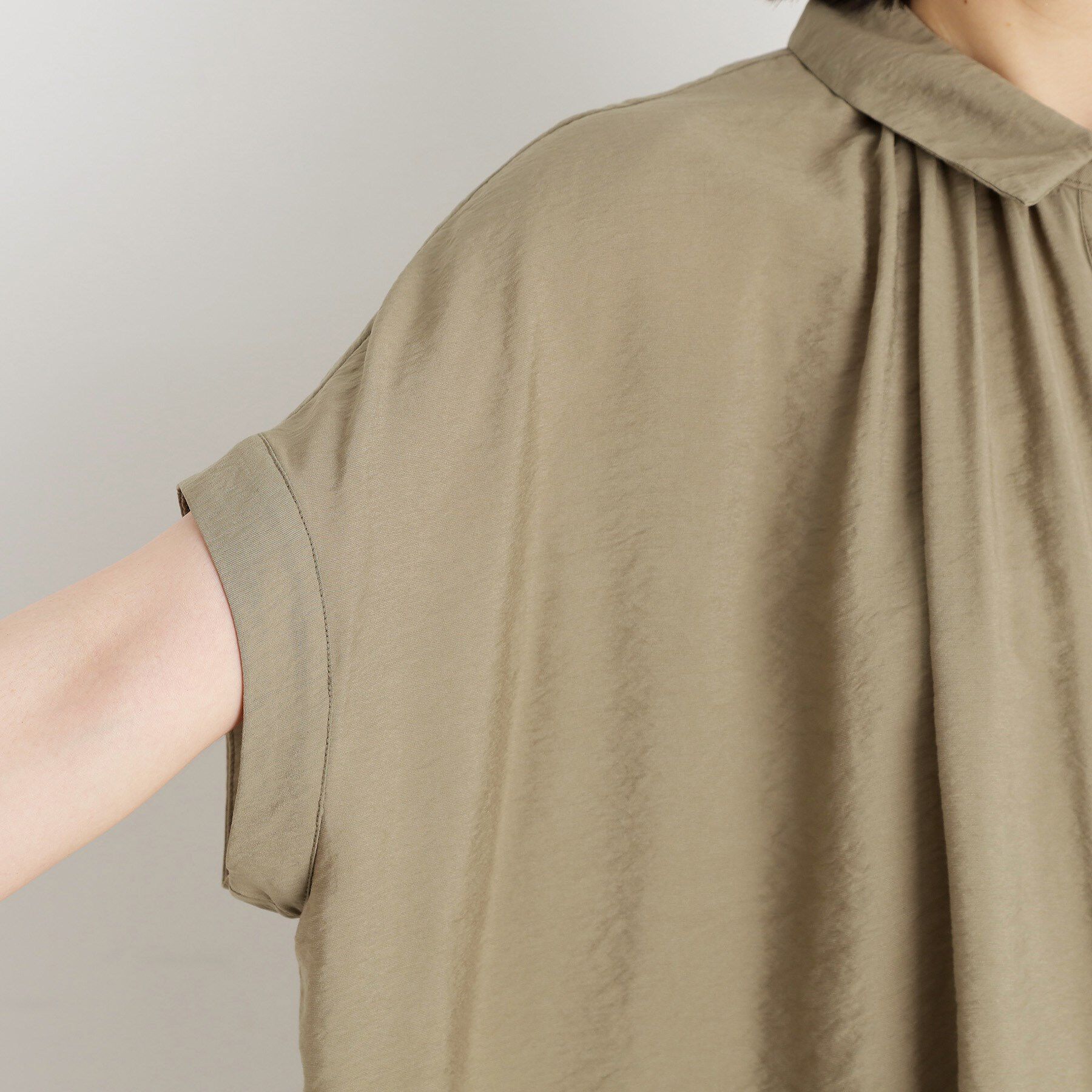 THE SHOP TK「ギャザーボリュームシャツ【洗濯機OK】」|シャツ・ブラウス|