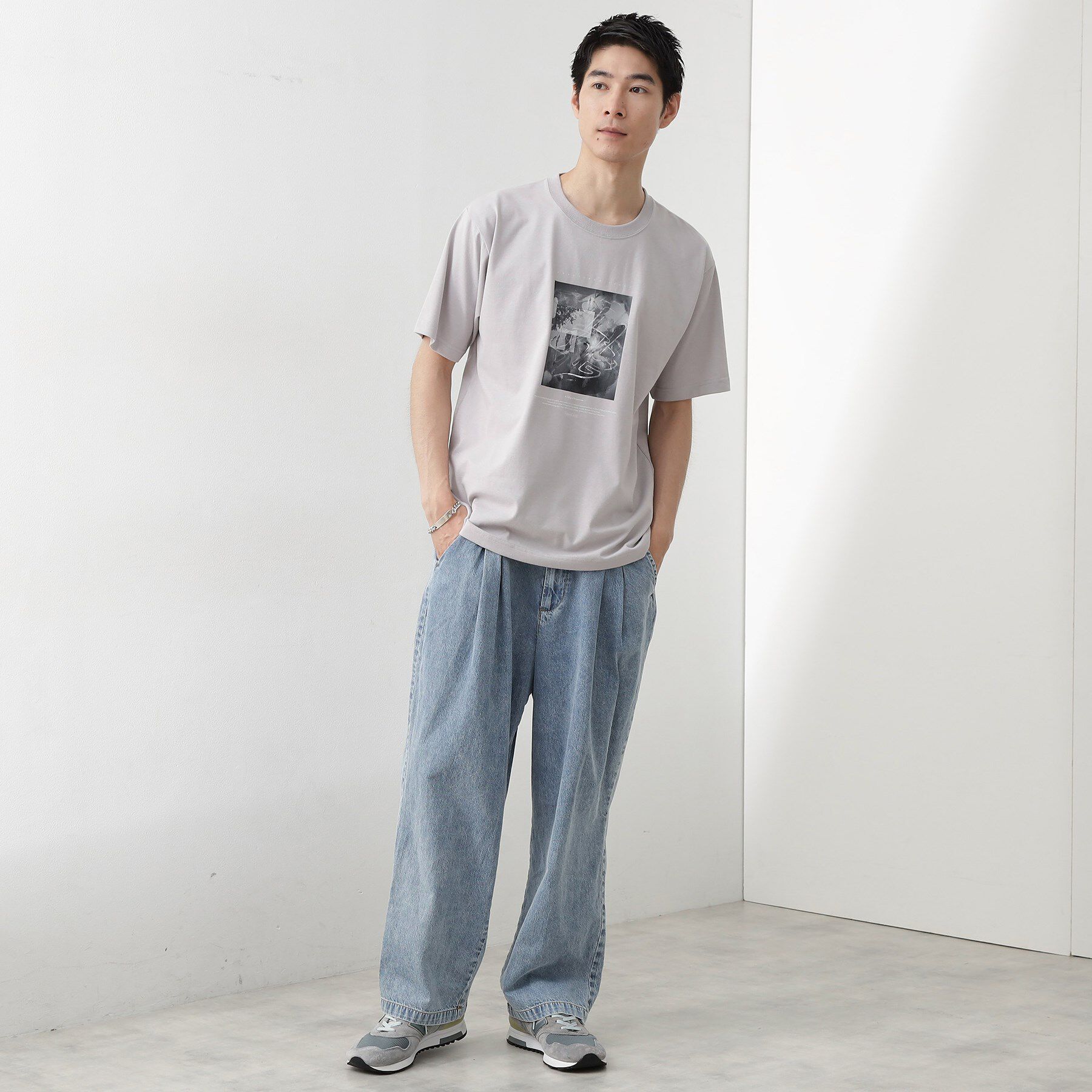 THE SHOP TK「リサイクルアート半袖Tシャツ【接触冷感/洗濯機OK】」|Tシャツ・カットソー|