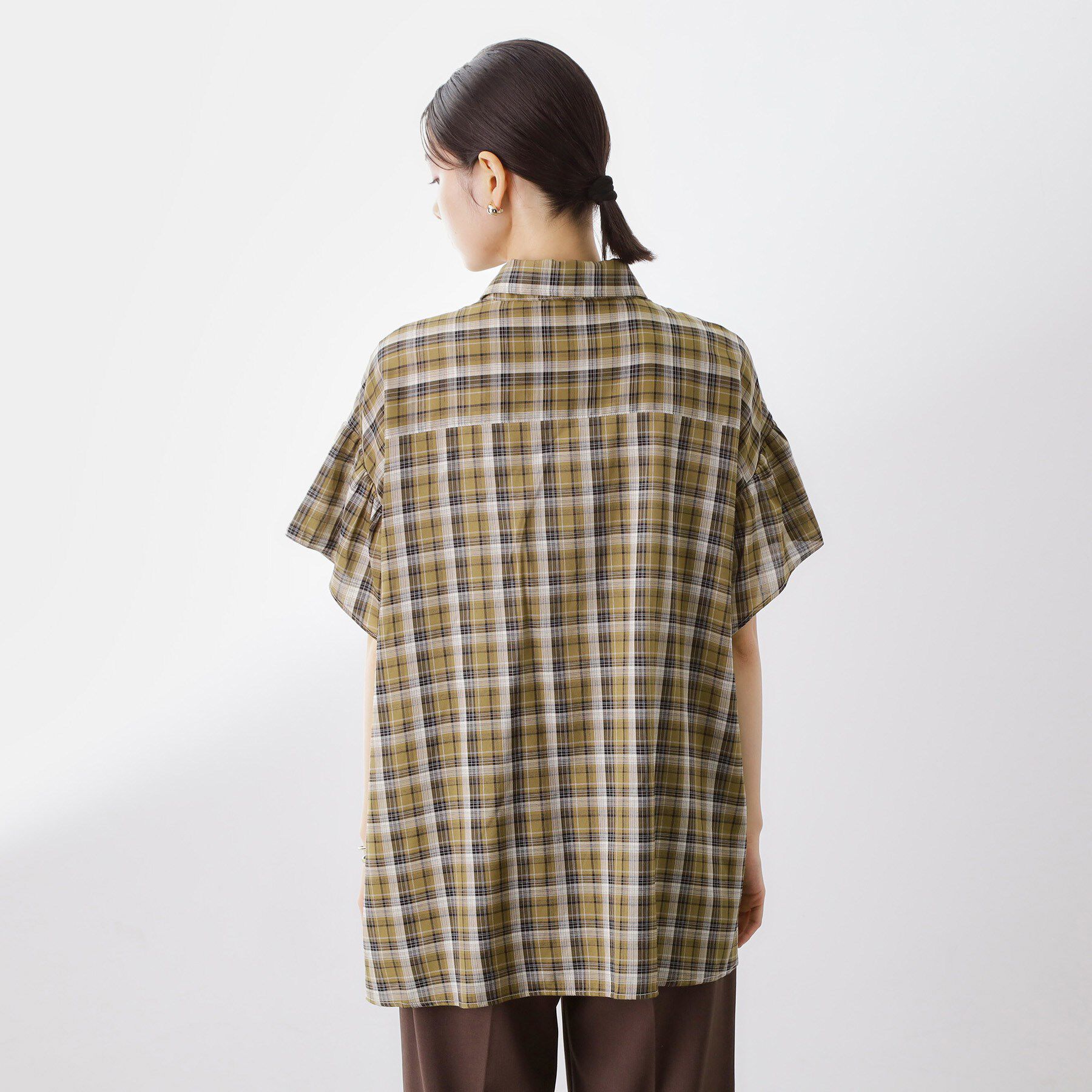 THE SHOP TK「チェック柄チュニックブラウス」|シャツ・ブラウス|