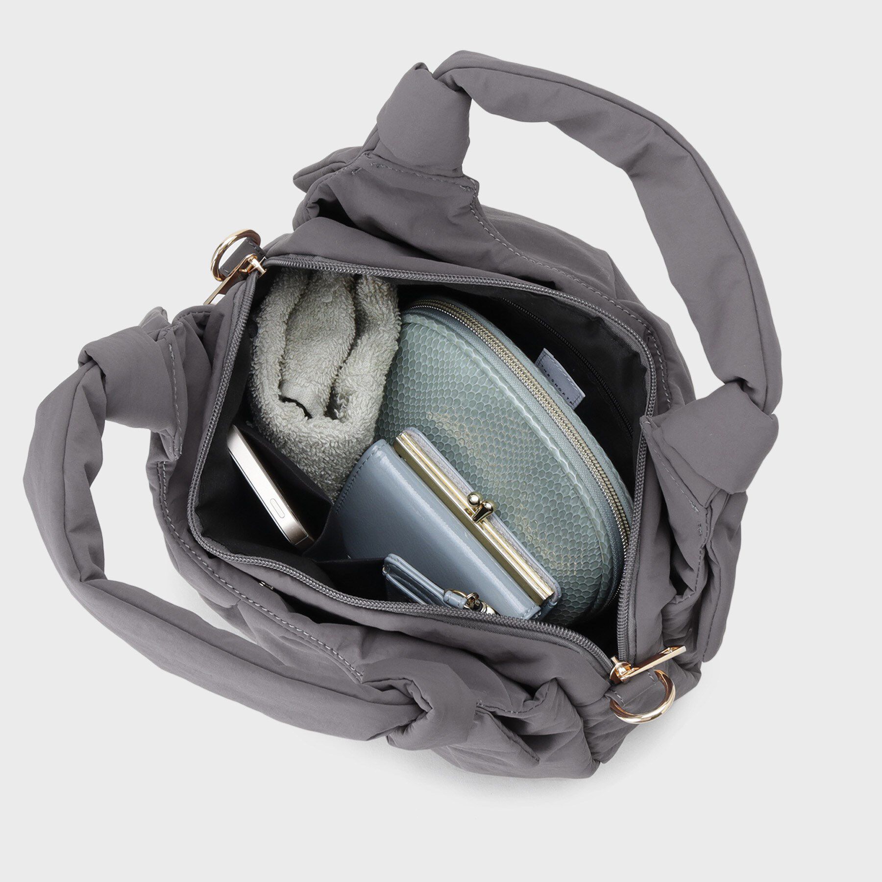 THE SHOP TK「ロゴショルダー付きナイロンミニボストン」|ショルダー・メッセンジャー|