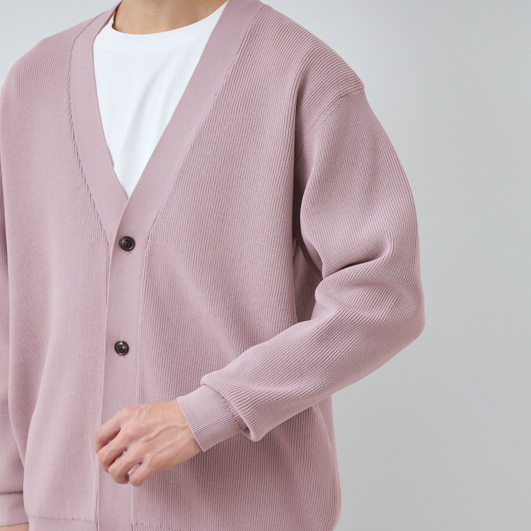 THE SHOP TK「【季節の変わり目に最適】ニットカーディガン ドライタッチ／軽量」|カーディガン|