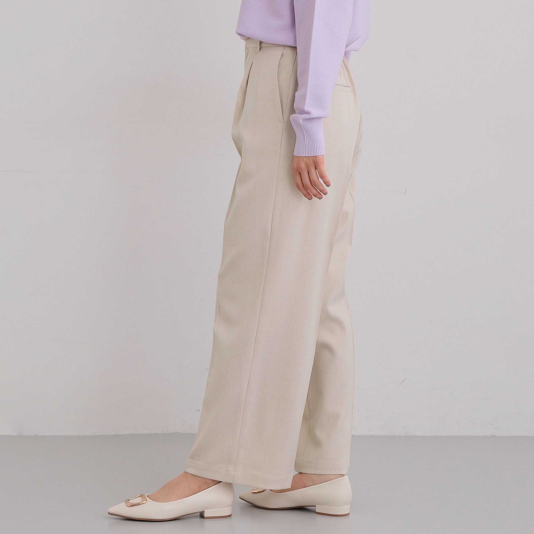 THE SHOP TK「【通勤にもデイリーにも】CAVIAN ベーシックワイドパンツ/セットアップ可」|その他|