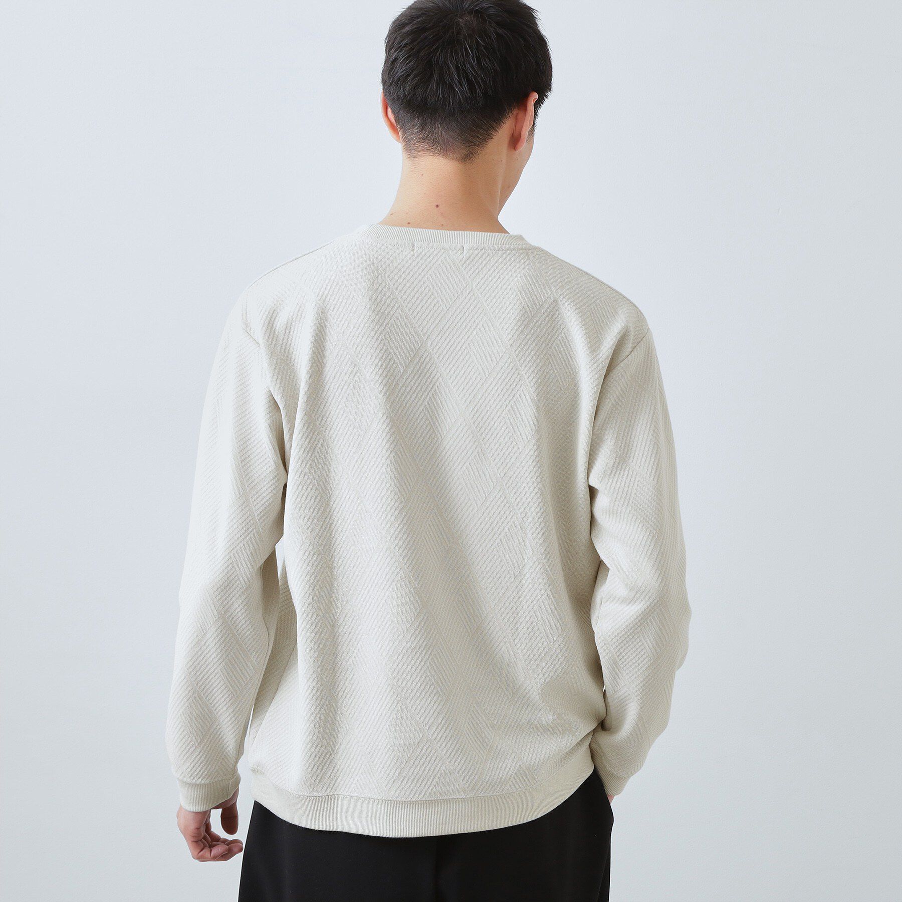 THE SHOP TK「【大人のデイリースタイルを格上げ】ジャカードリンクススウエット　洗濯機OK」|パーカー|