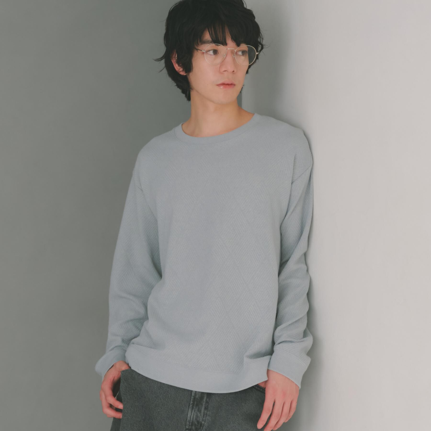 THE SHOP TK「【大人のデイリースタイルを格上げ】ジャカードリンクススウエット　洗濯機OK」|パーカー|