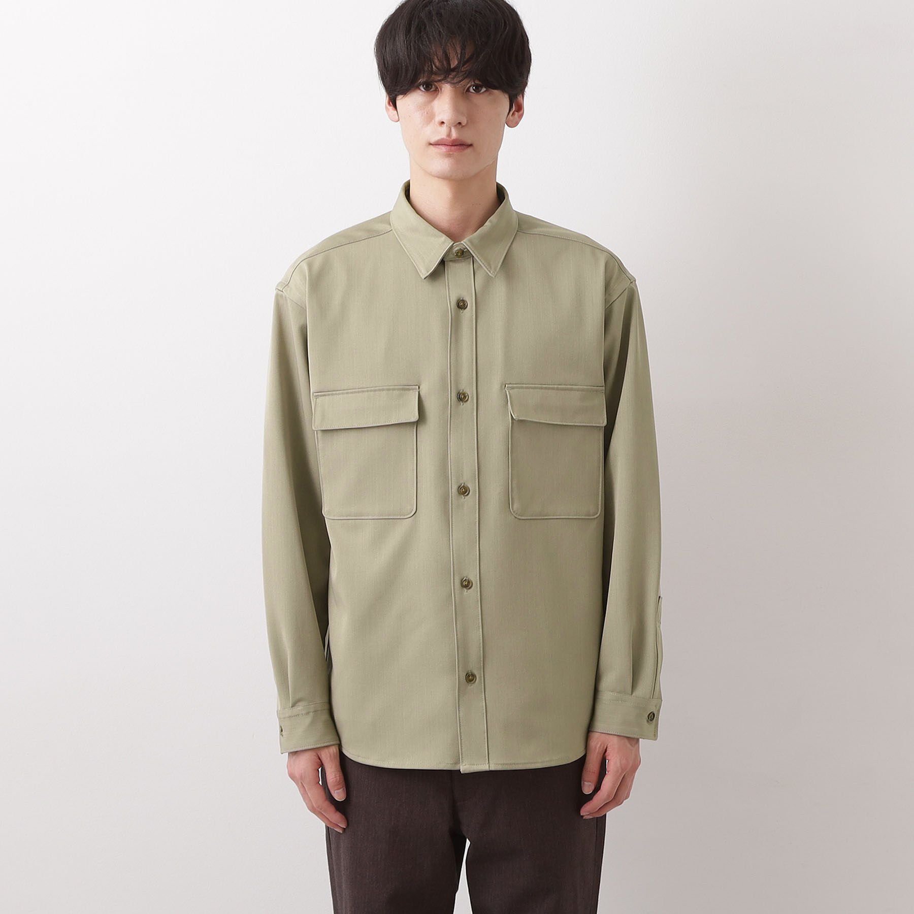 THE SHOP TK「FLEX LINE  カバーオール　ストレッチ/防シワ/マシンウォッシャブル/セットアップ可」|シャツ・ブラウス|