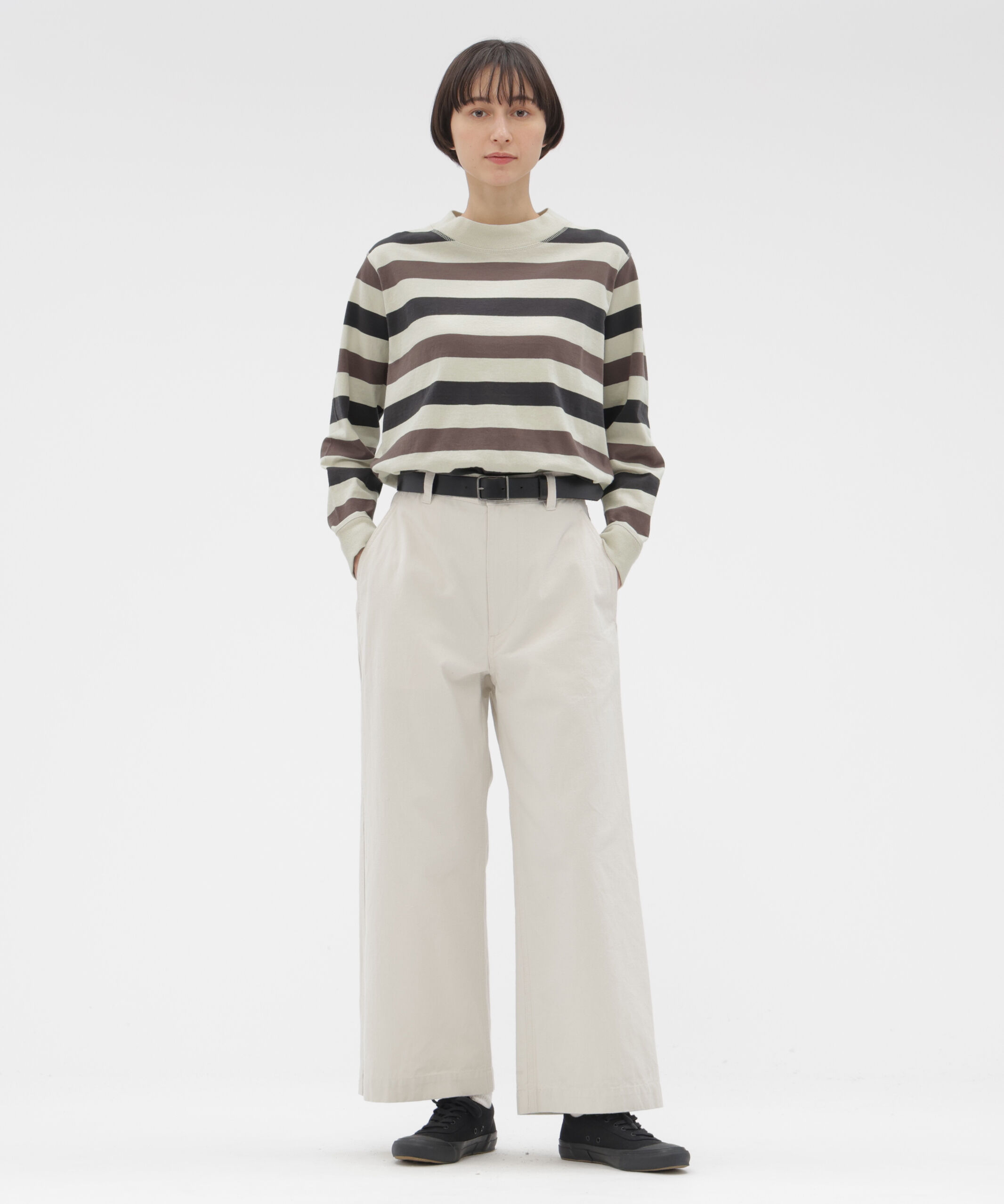 MHL.「THREE COLOUR BLOCK STRIPE TOP」|Tシャツ・カットソー|