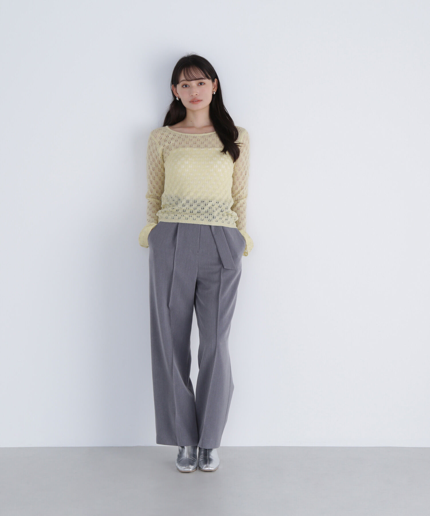  「レースニットプルオーバー」|ニット・セーター|