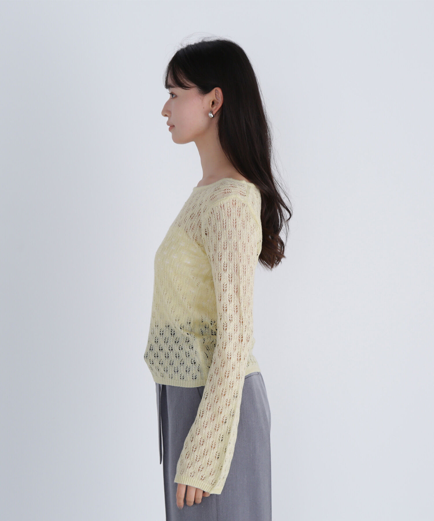  「レースニットプルオーバー」|ニット・セーター|