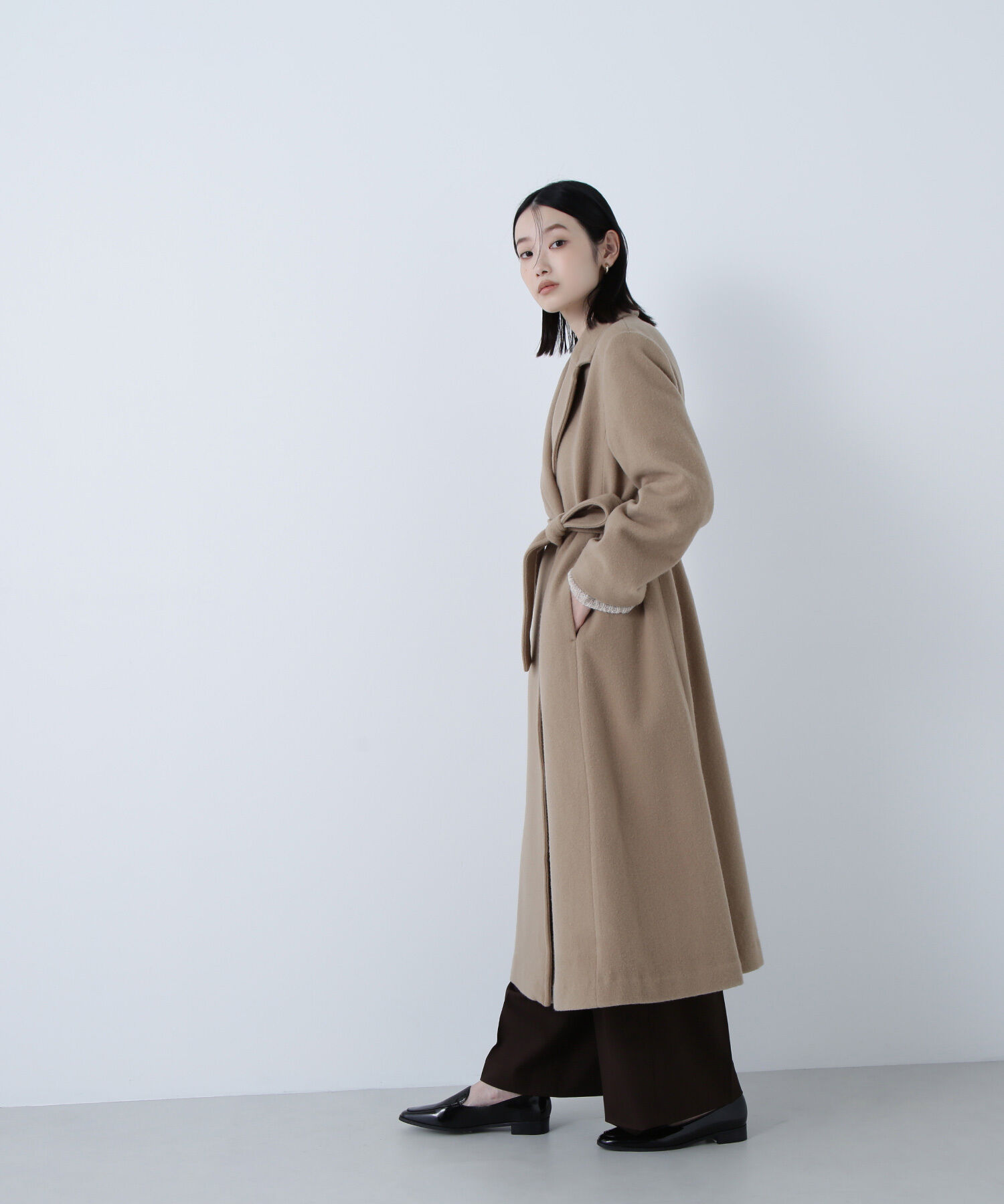  「テーラーベルテッドロングコート」|その他|