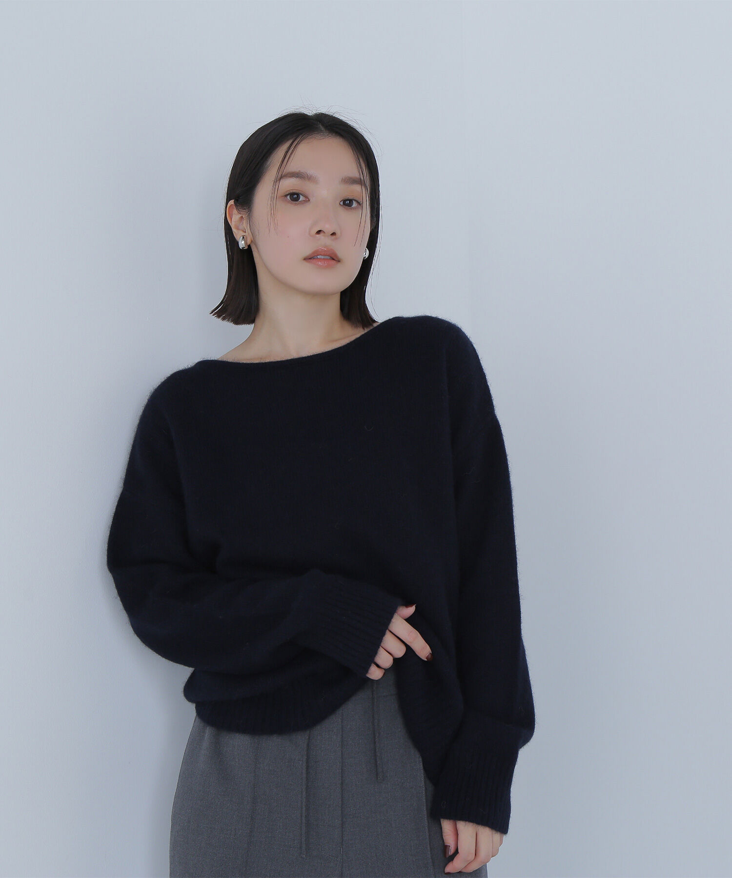  「フォックス混オーバーニット」|ニット・セーター|