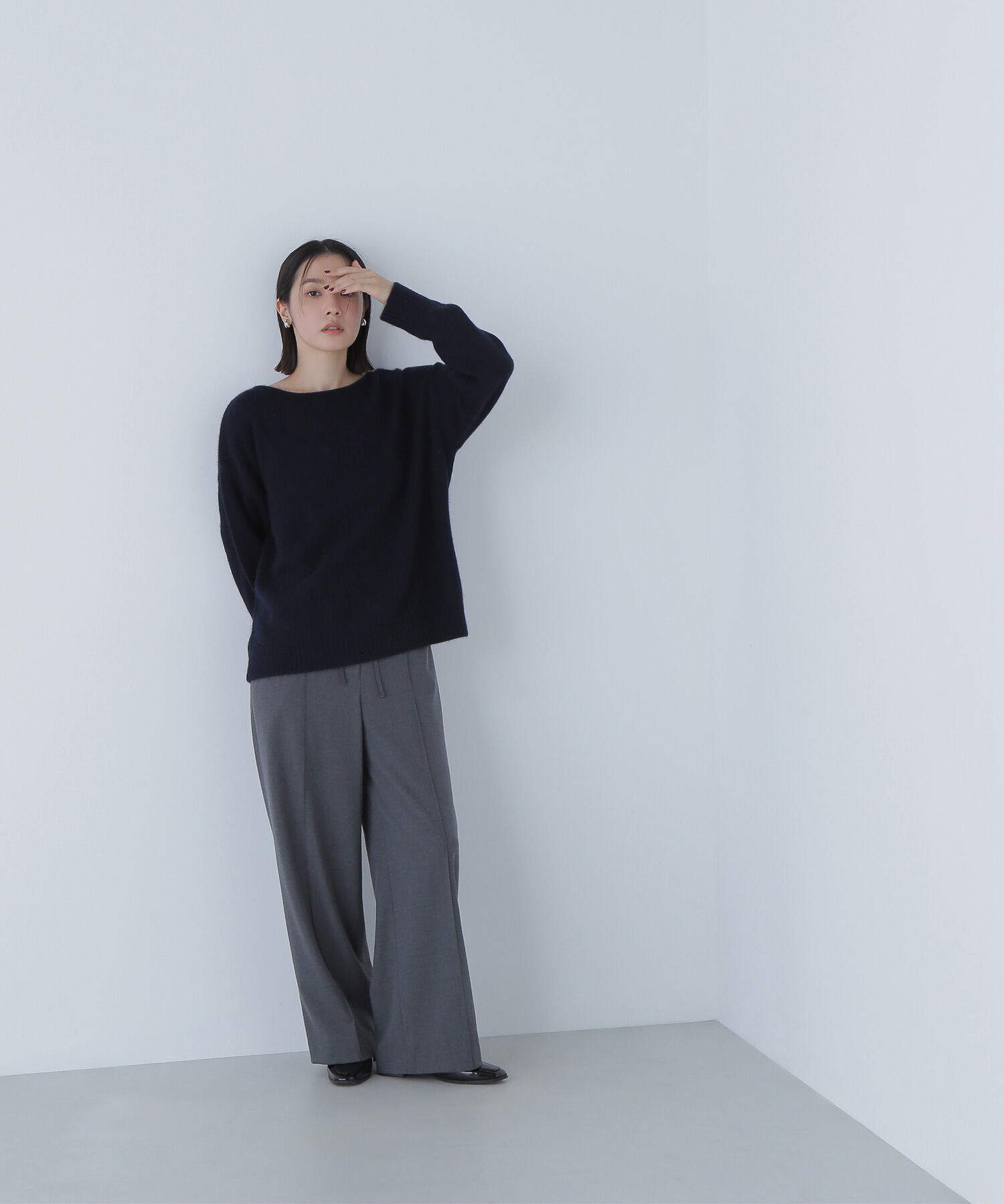  「フォックス混オーバーニット」|ニット・セーター|