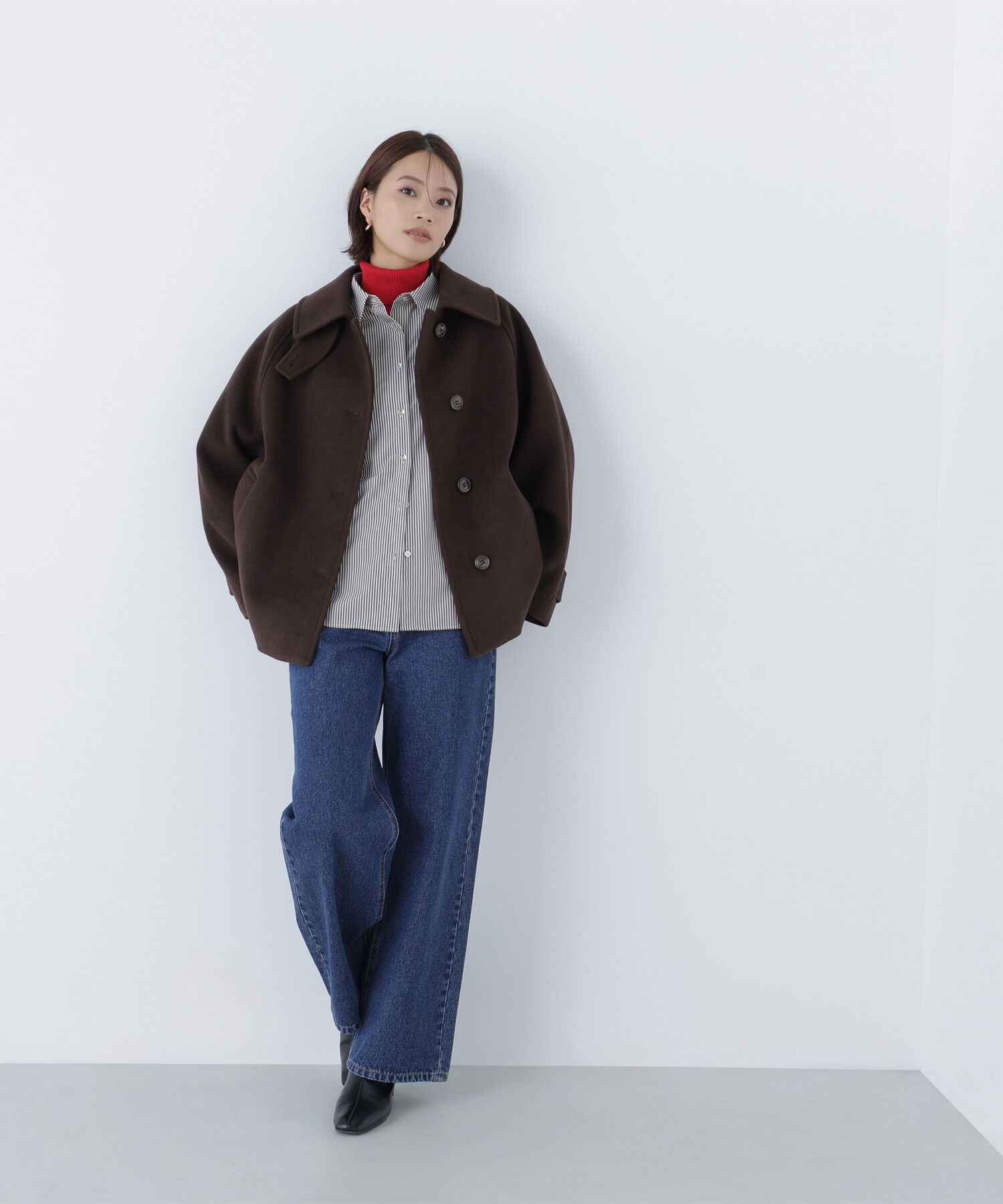  「ステンカラーハーフコート」|ブルゾン・スタジャン|