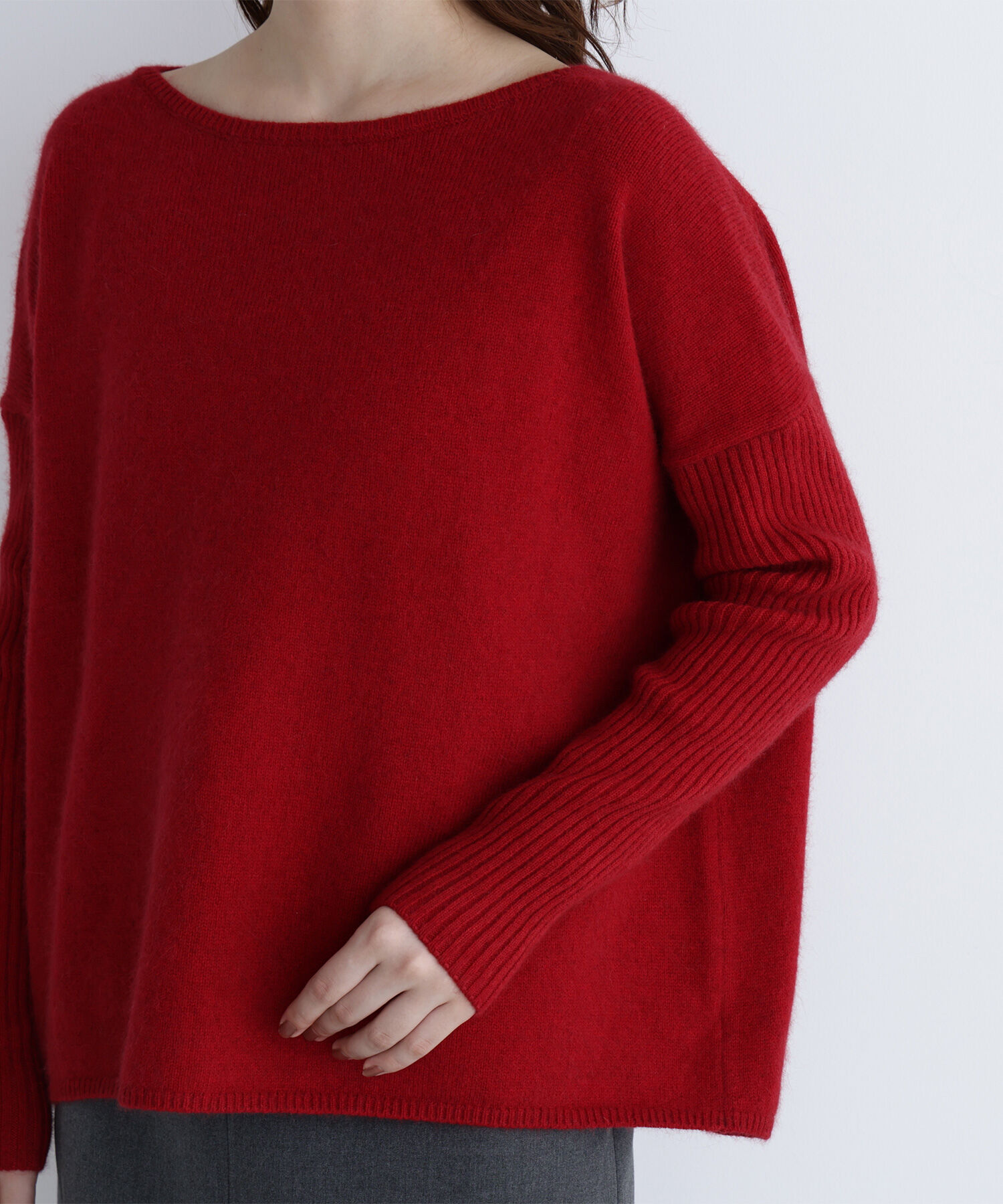  「ウールブレンドヘアリーニット」|ニット・セーター|