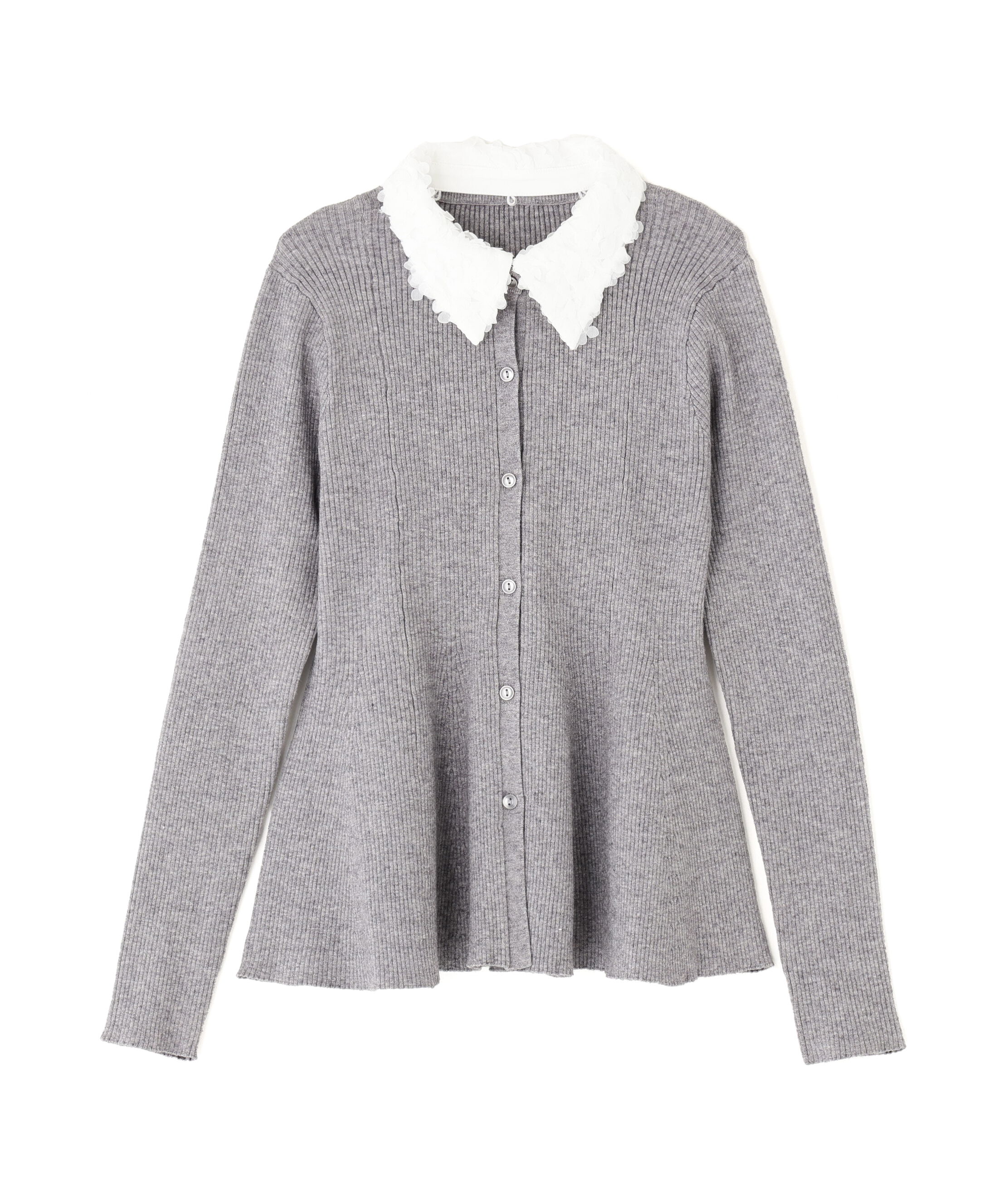  「2wayカラーペプラムニット」|ニット・セーター|