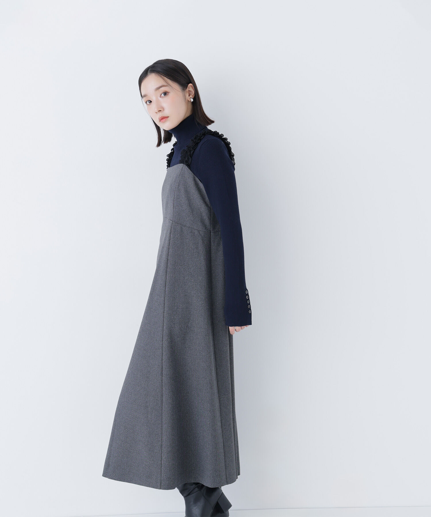  「フリルショルダージャンスカ」|ワンピース|