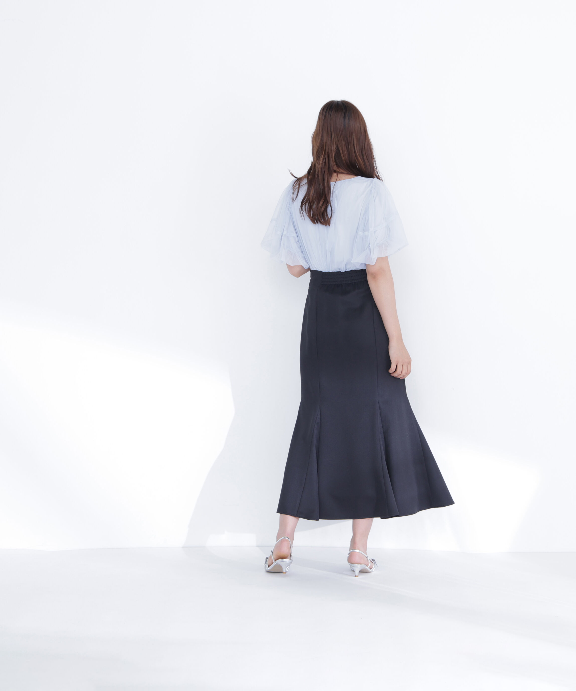  「ヘム切替マーメイドスカート」|スカート|