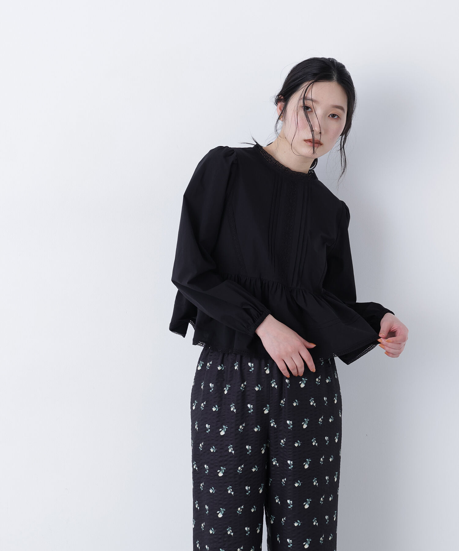  「〈N.〉コットンレースブラウス」|シャツ・ブラウス|