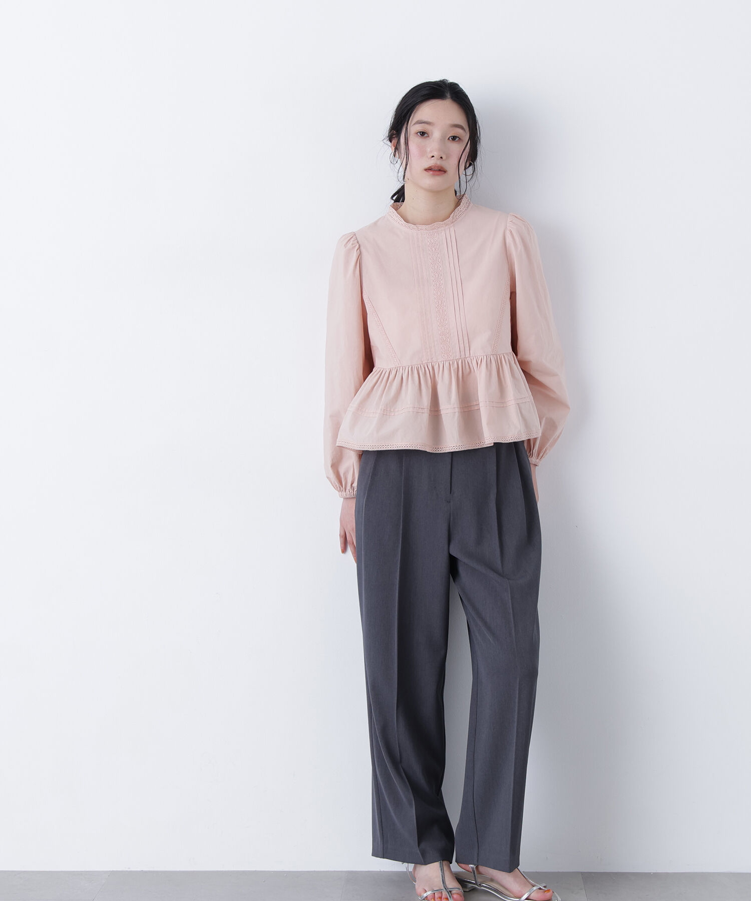  「〈N.〉コットンレースブラウス」|シャツ・ブラウス|