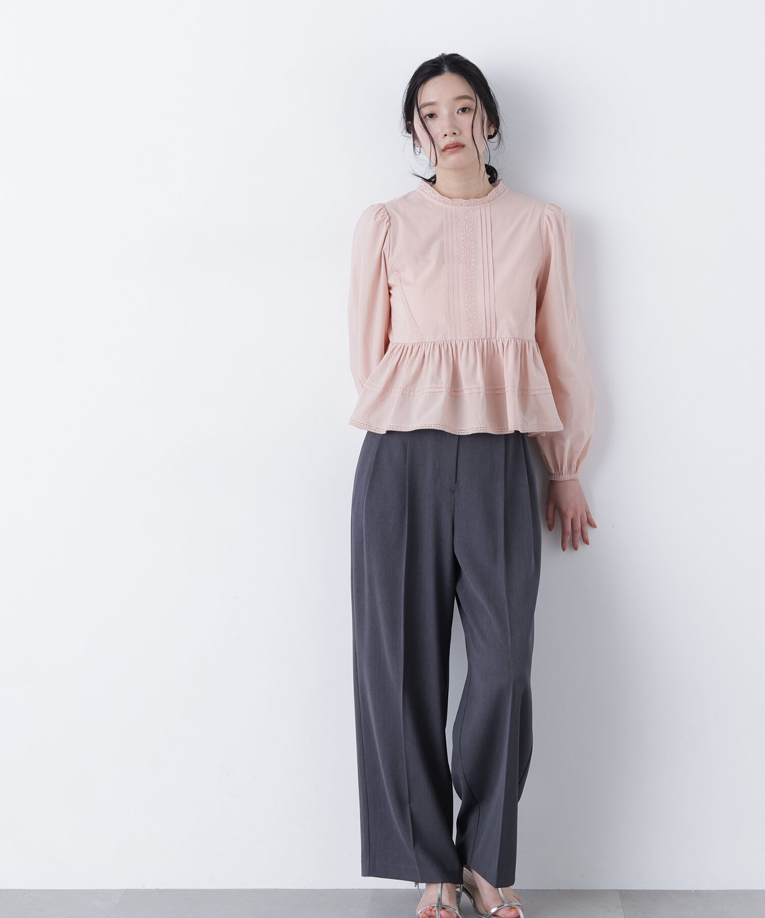  「〈N.〉コットンレースブラウス」|シャツ・ブラウス|