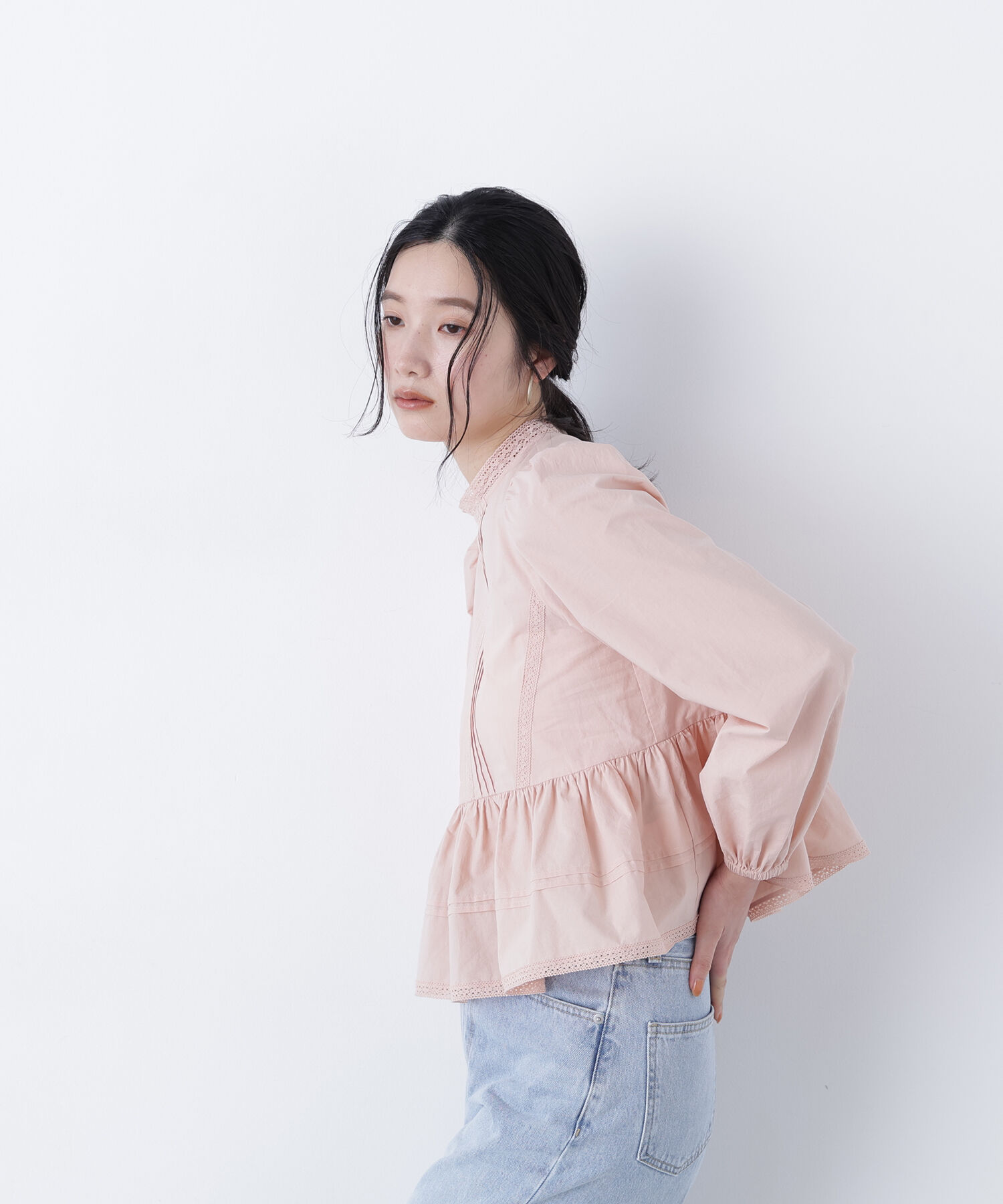  「〈N.〉コットンレースブラウス」|シャツ・ブラウス|