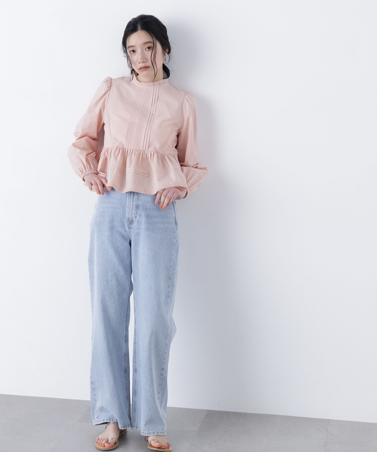  「〈N.〉コットンレースブラウス」|シャツ・ブラウス|