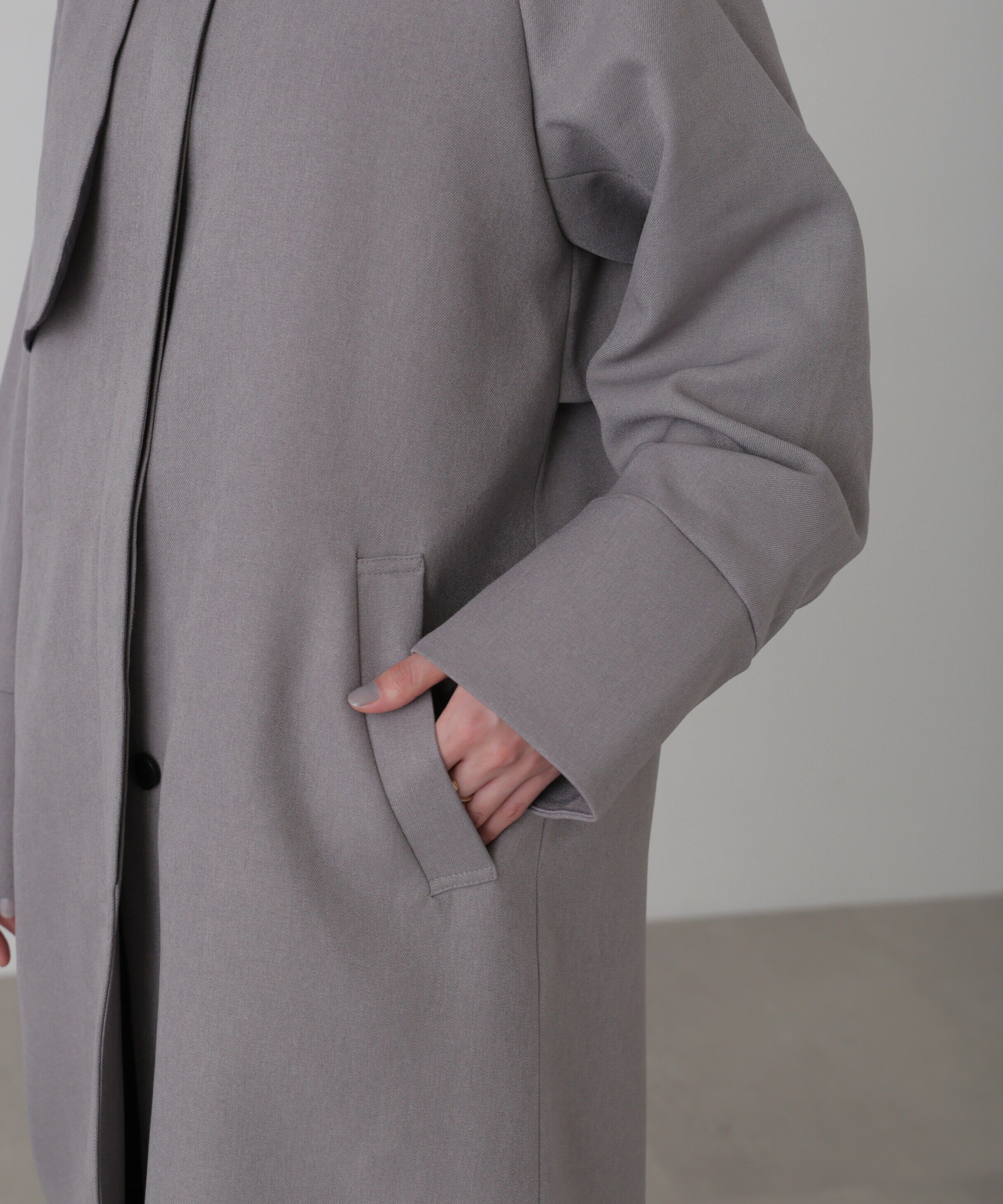  「ポリエステルツイルスタンドネックコート」|その他|