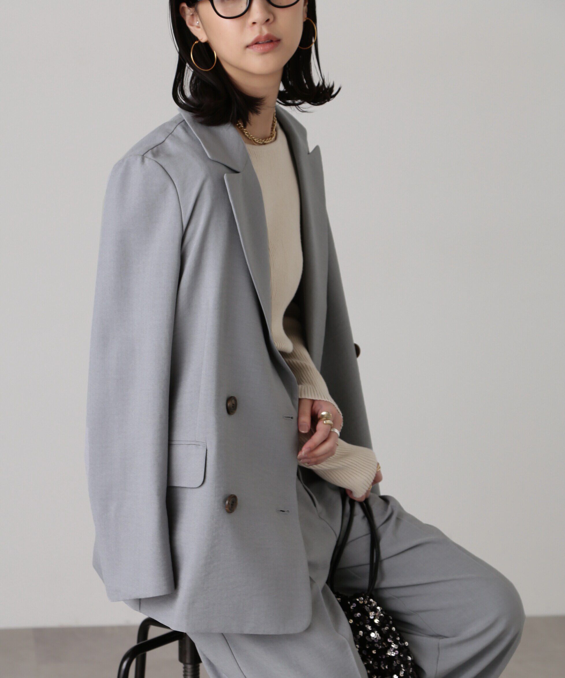  「[低身長サイズ/Sシリーズ]気流染めダブルジャケット」|その他|