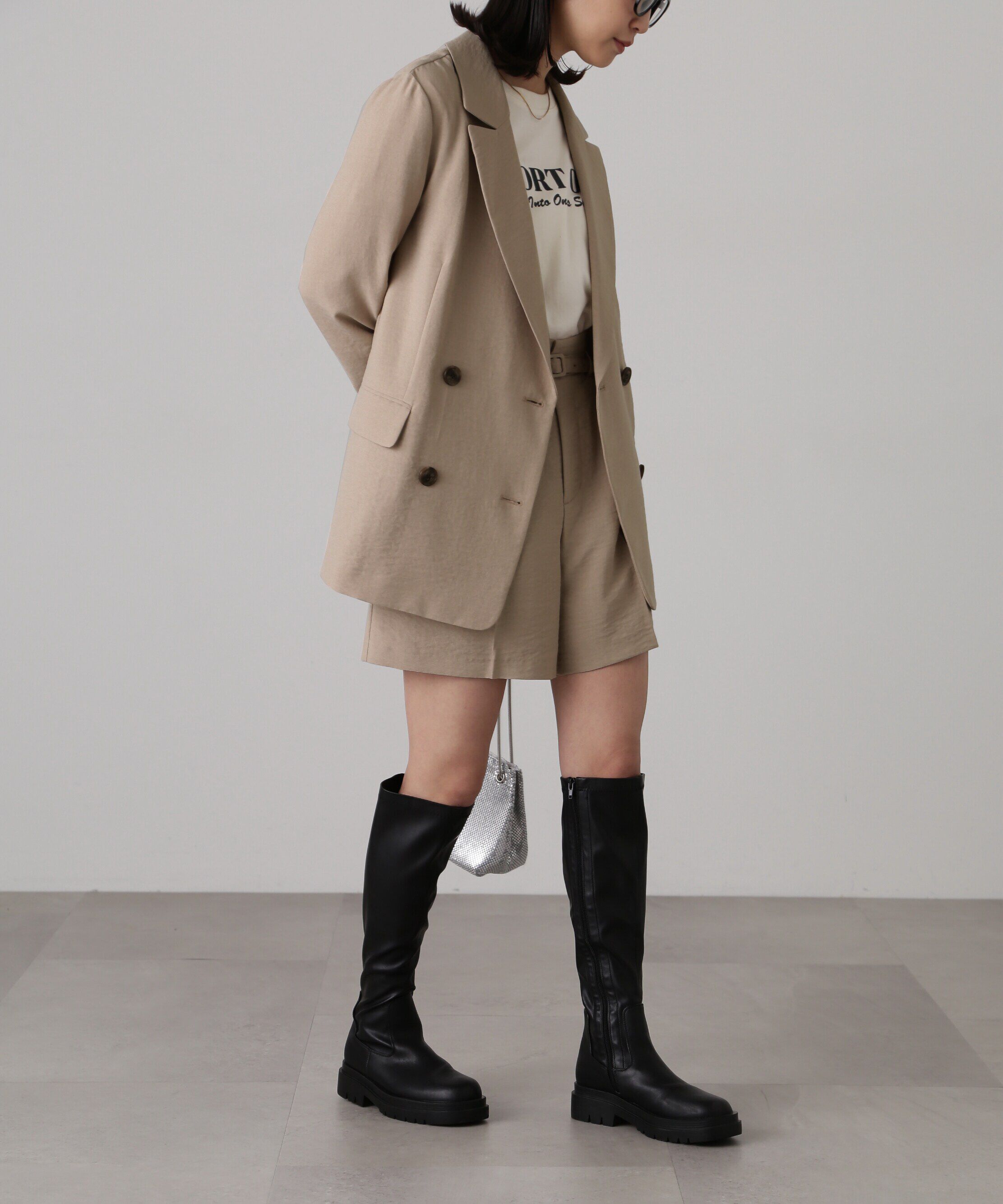  「[低身長サイズ/Sシリーズ]気流染めダブルジャケット」|その他|