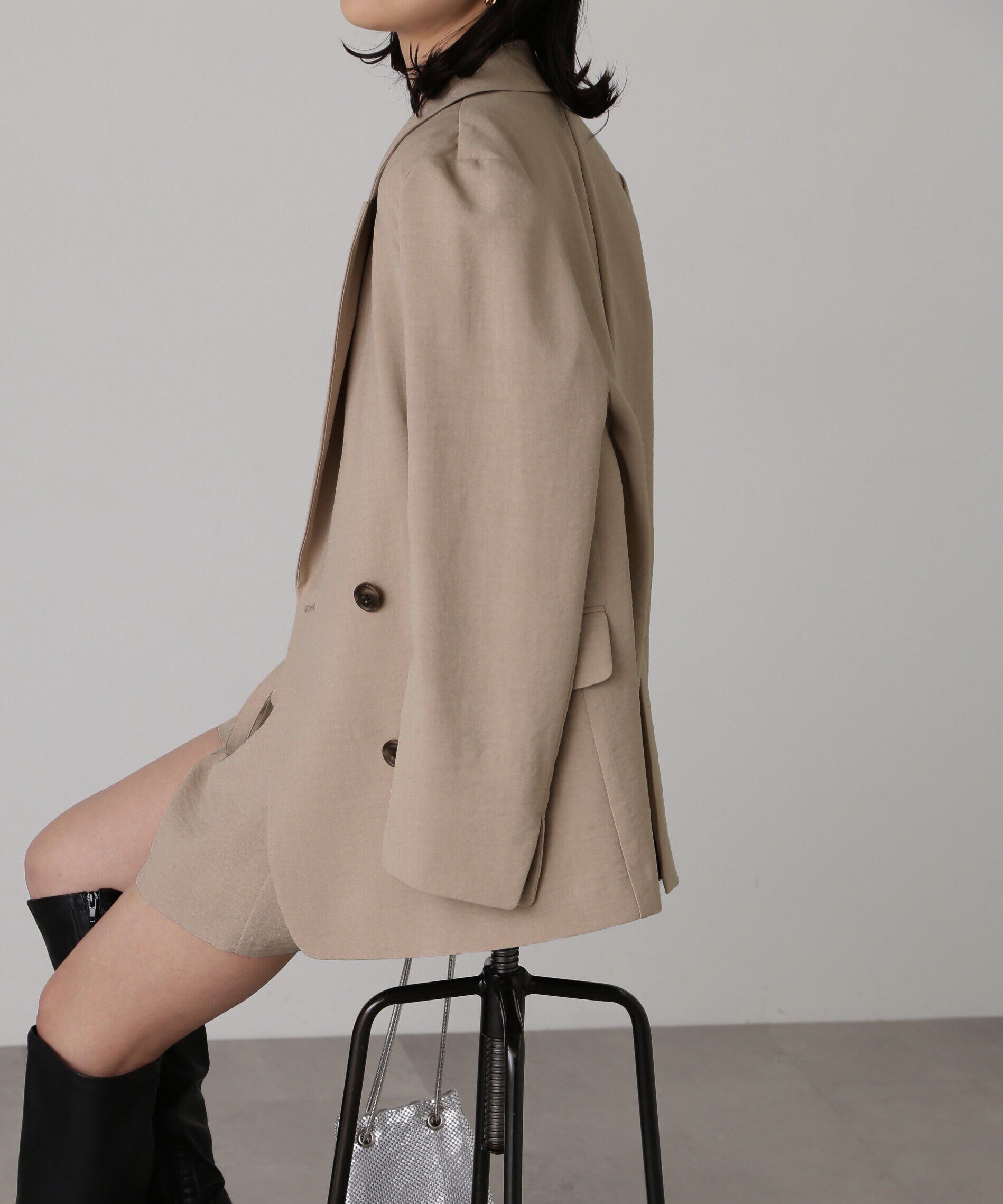  「[低身長サイズ/Sシリーズ]気流染めダブルジャケット」|その他|