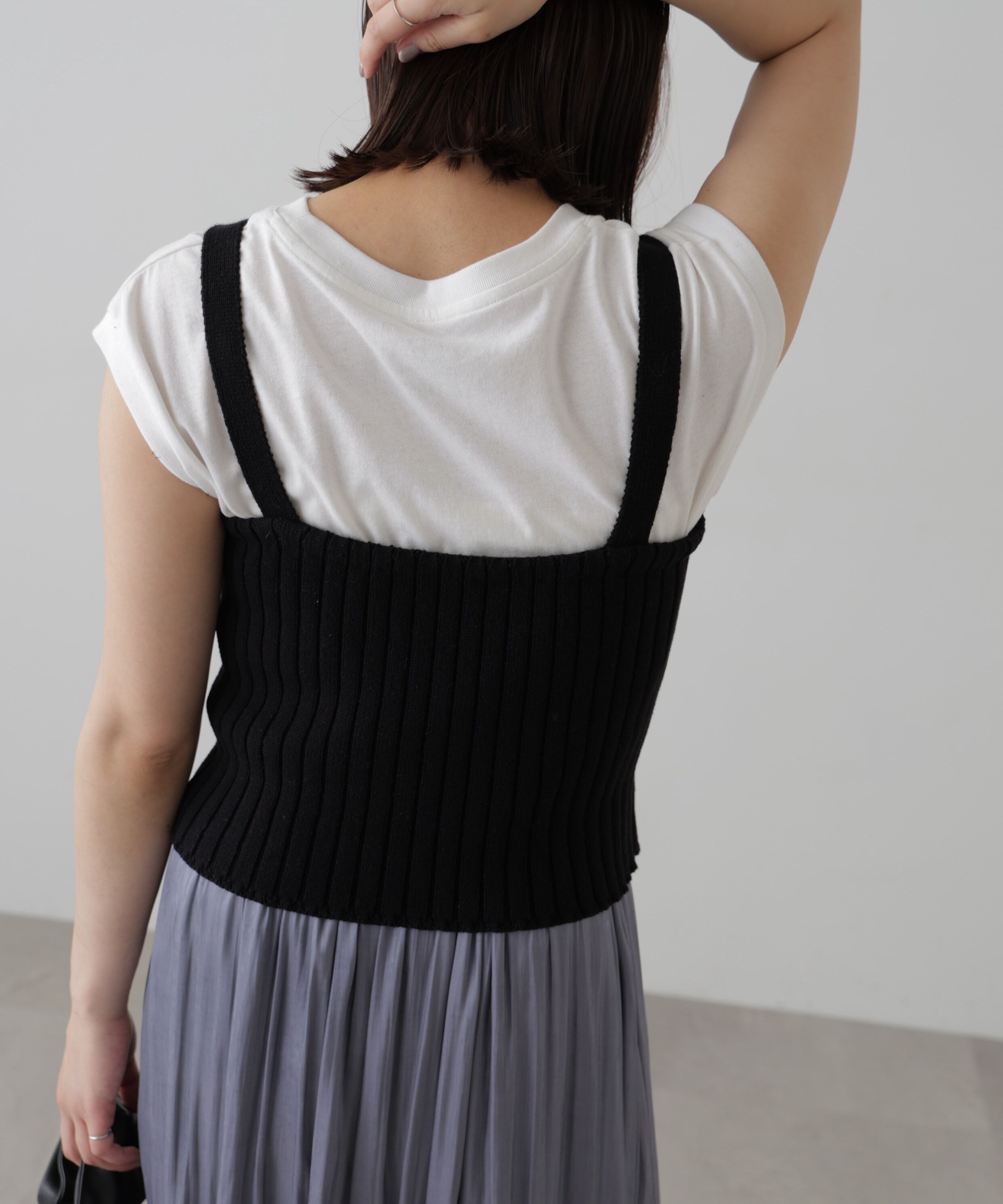  「リブニットタンクトップ」|ニット・セーター|