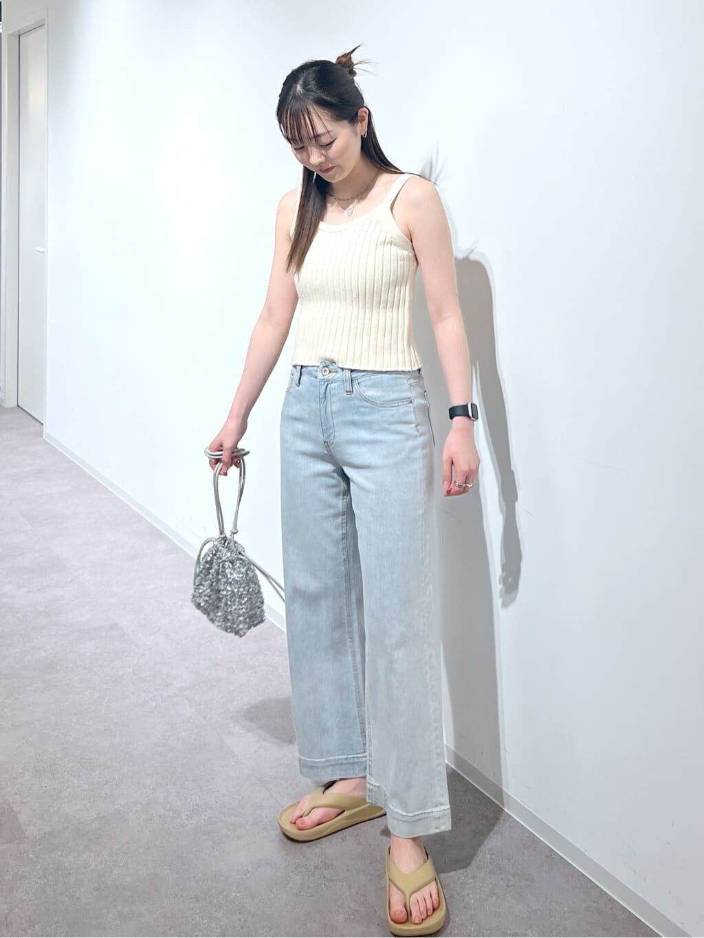  「リブニットタンクトップ」|ニット・セーター|