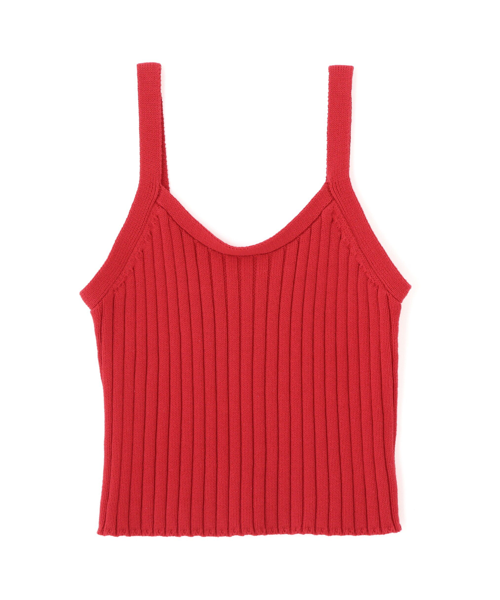  「リブニットタンクトップ」|ニット・セーター|