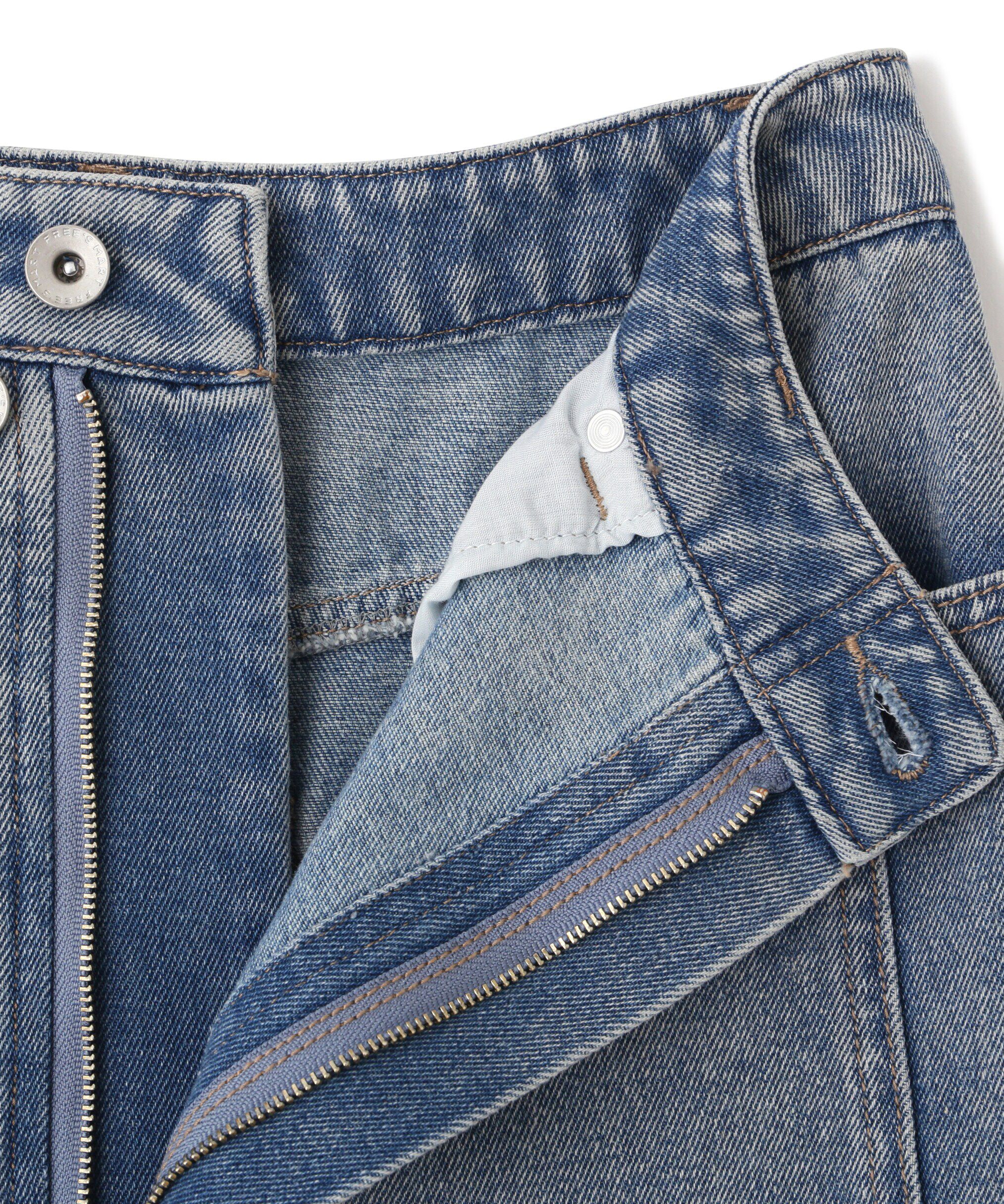  「［レイヤード可］デニムラップミニスカート」|スカート|