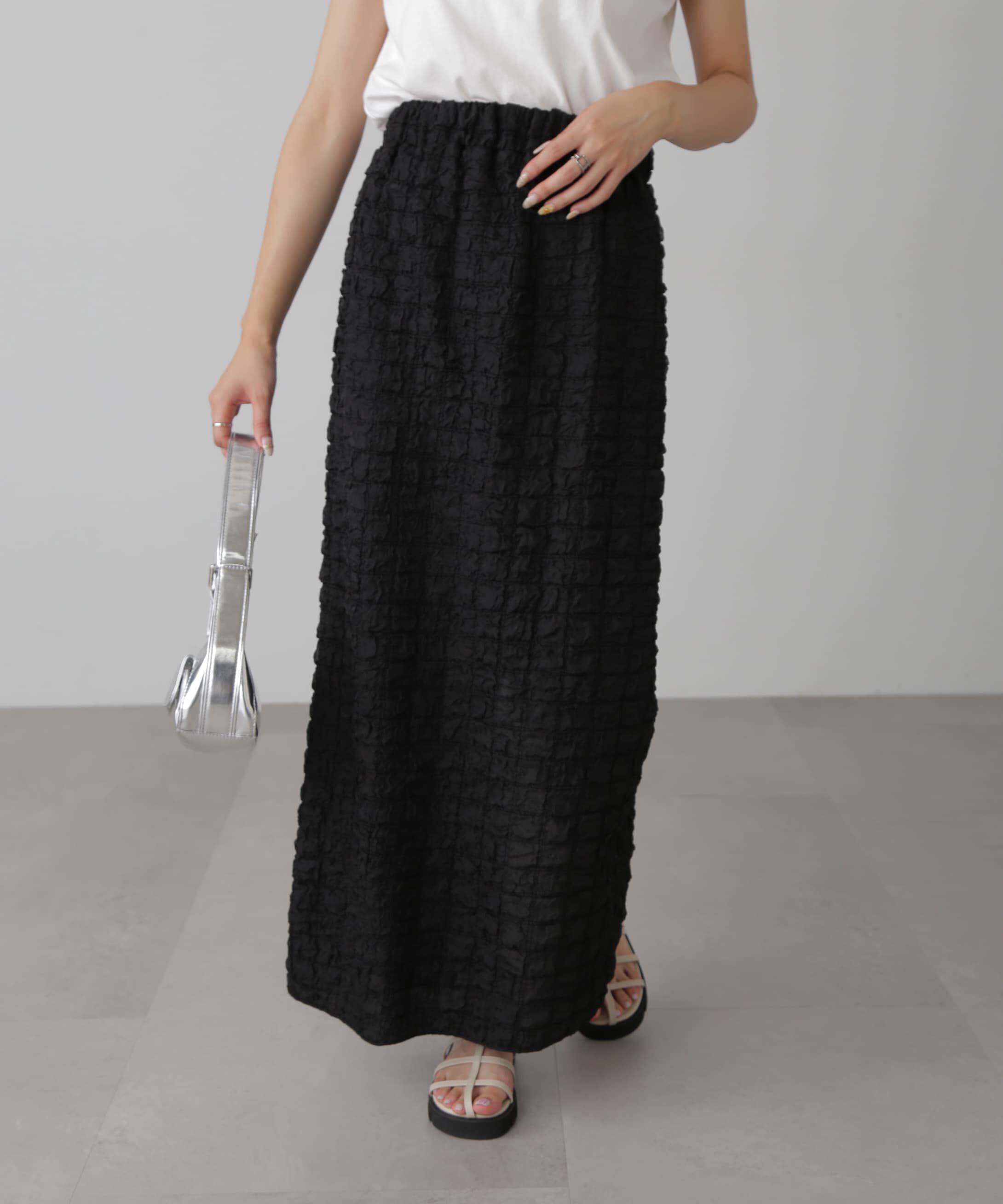  「ぽこぽこナロースカート」|スカート|