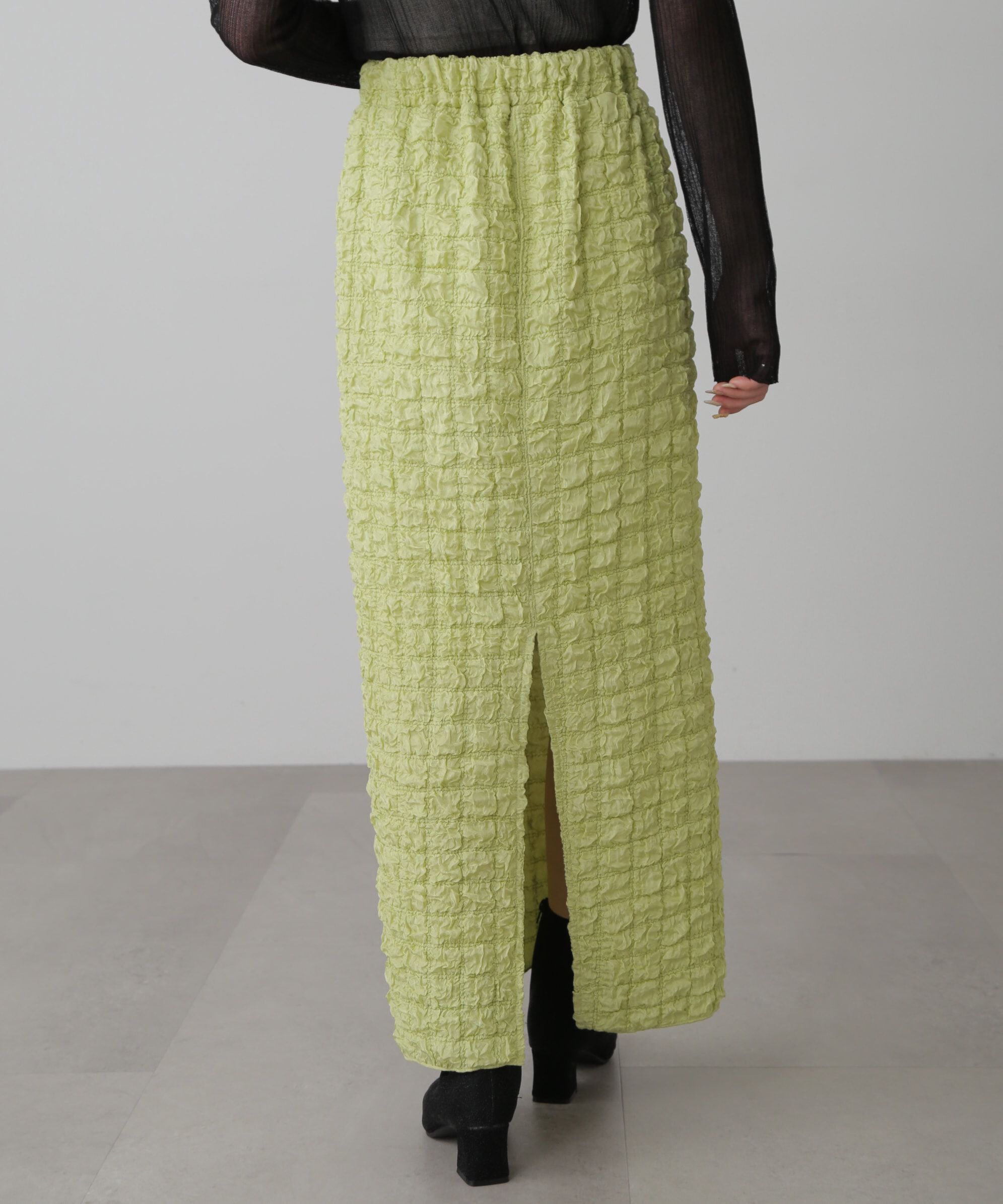  「ぽこぽこナロースカート」|スカート|