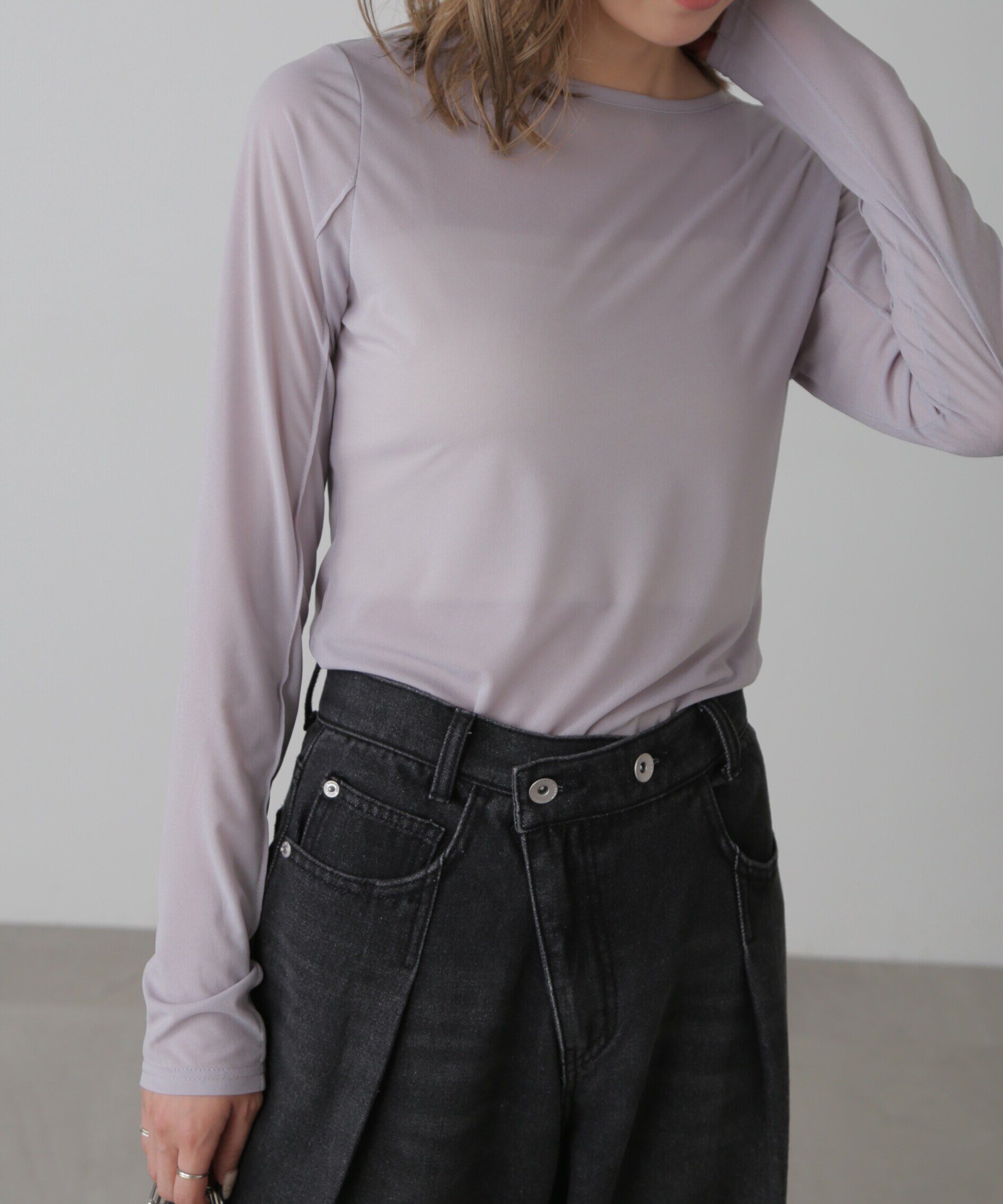  「シアークルーネックカットソー」|Tシャツ・カットソー|ライトブルー