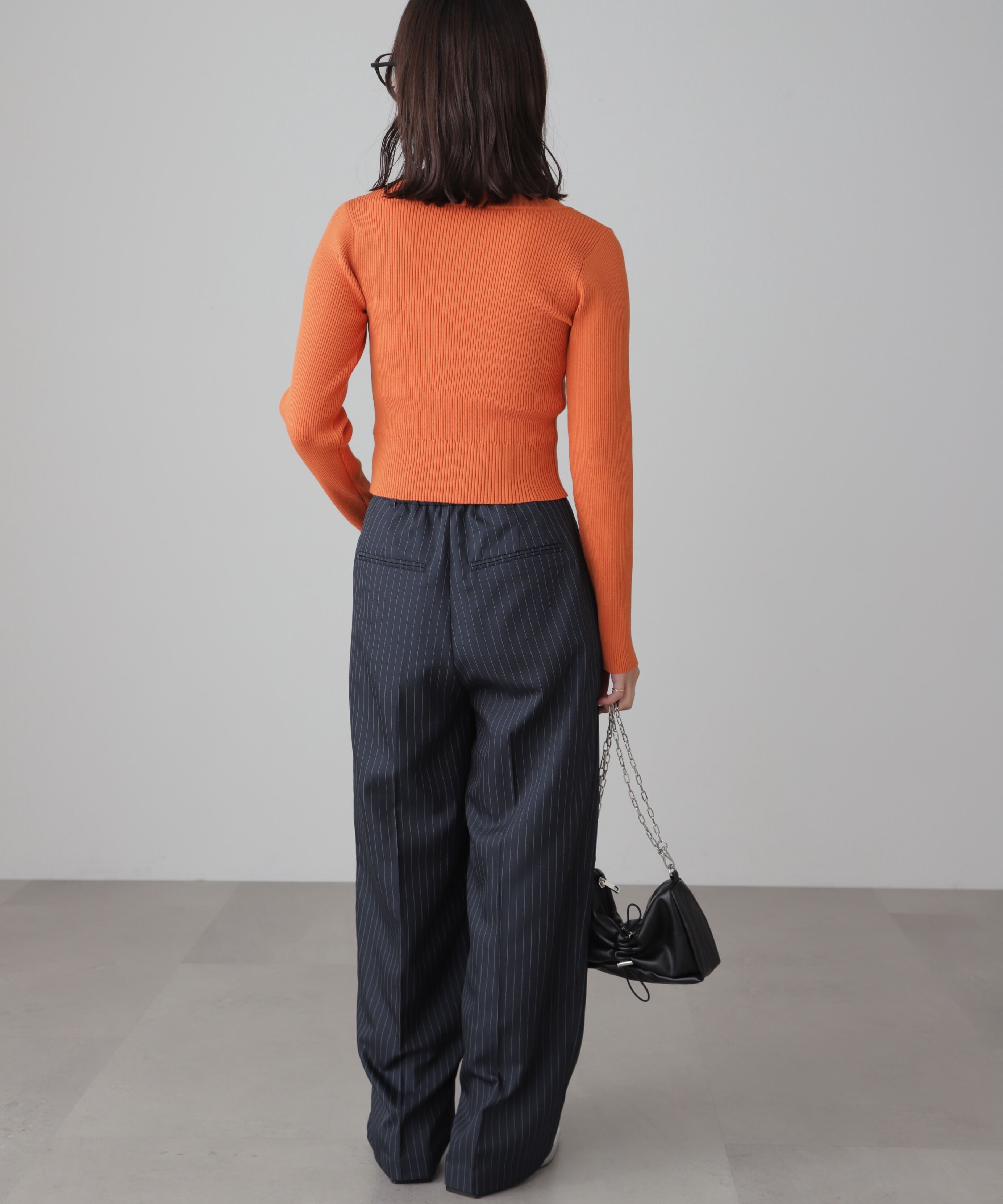  「〈洗える〉マシンウォッシャブルUネックニット」|ニット・セーター|