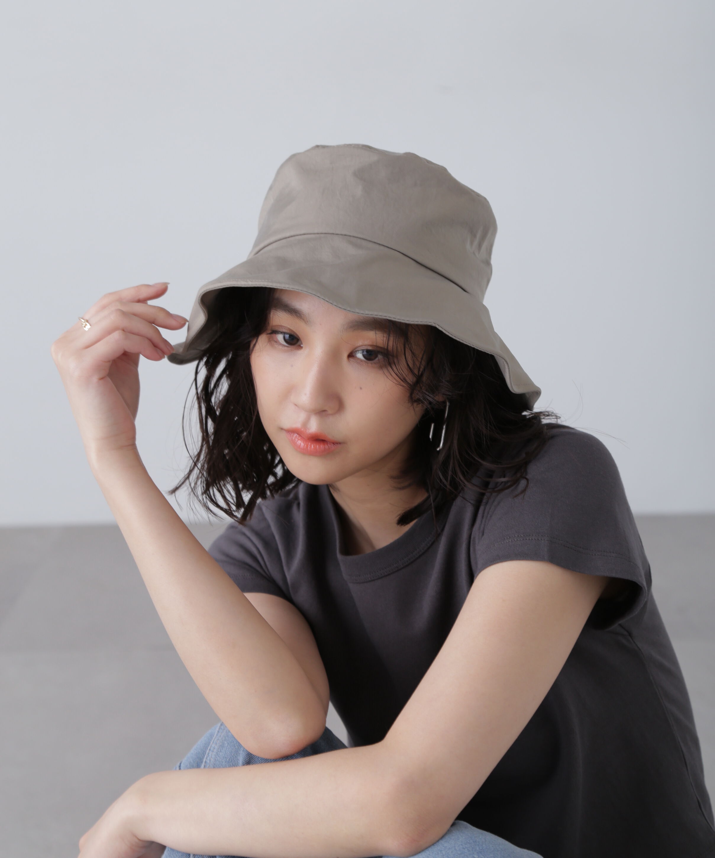  「ナイロンハット」|ソックス|カーキ