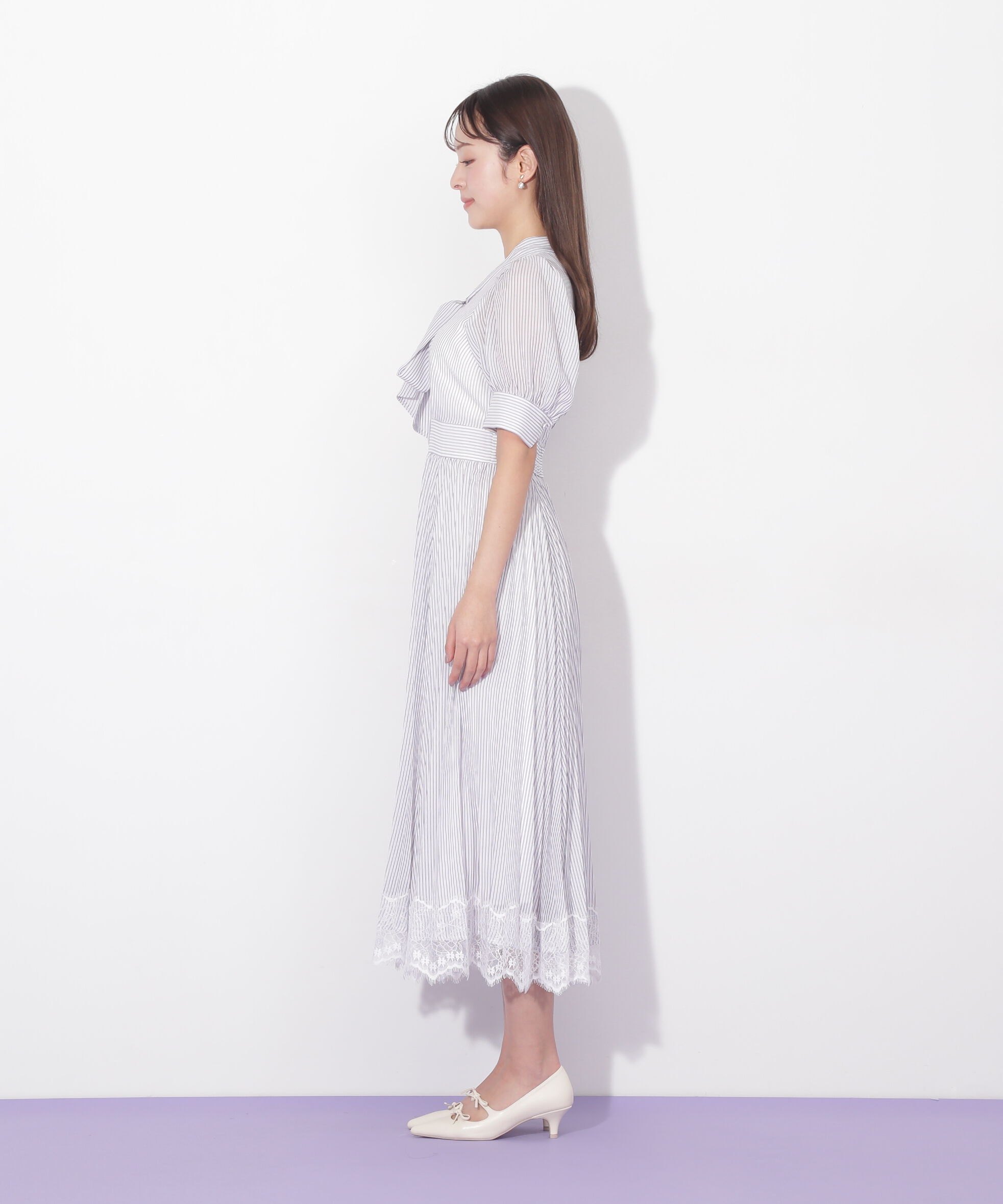  「ヘムレースボウタイワンピース」|ワンピース|