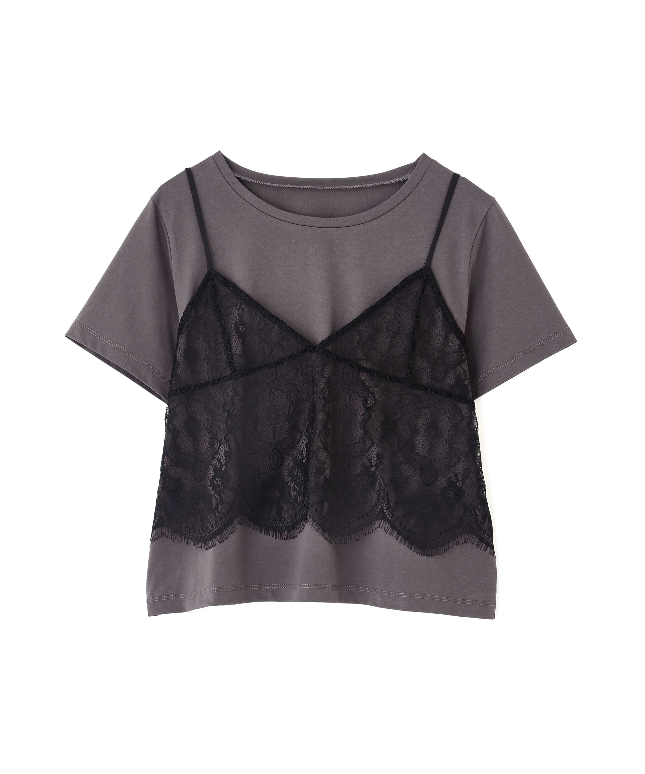 PROPORTION BODY DRESSING「レースキャミセットカットソー」|Tシャツ・カットソー|