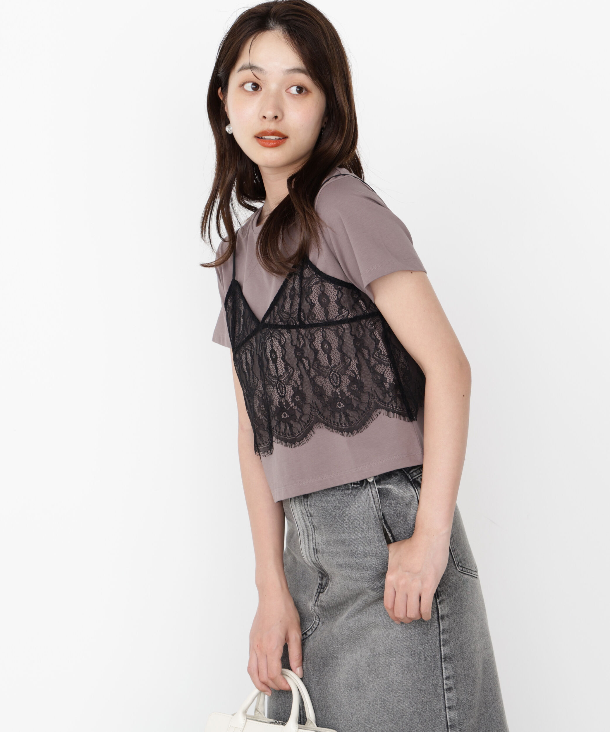 PROPORTION BODY DRESSING「レースキャミセットカットソー」|Tシャツ・カットソー|