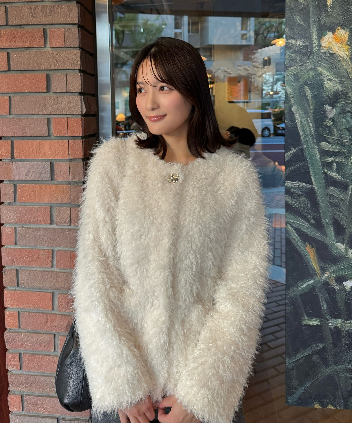 PROPORTION BODY DRESSING「ラムファー風ブルゾン 25AW」|ブルゾン・スタジャン|エクリュ1