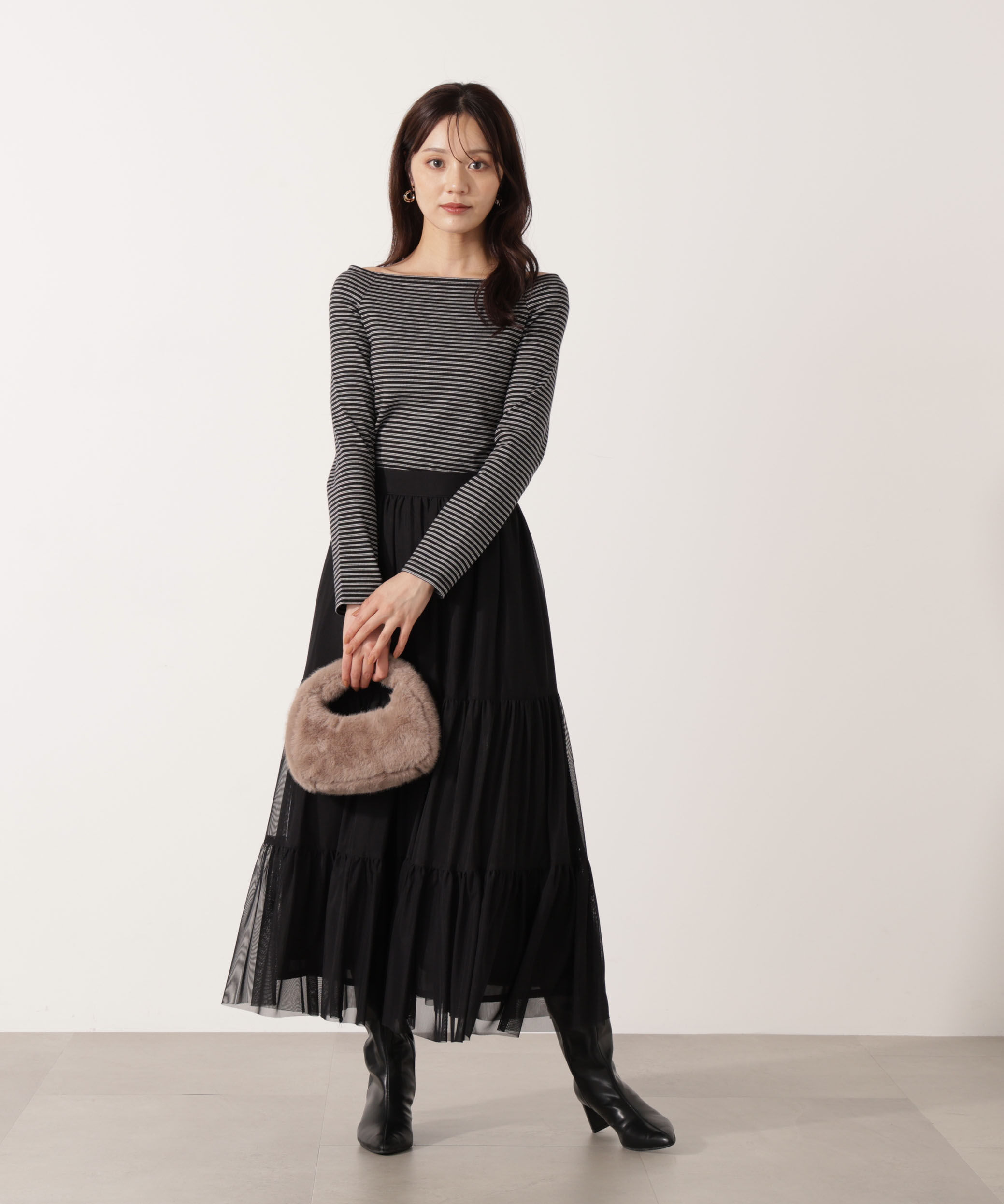 PROPORTION BODY DRESSING「＜ハンドウォッシャブル＞オフショルカットソー」|Tシャツ・カットソー|